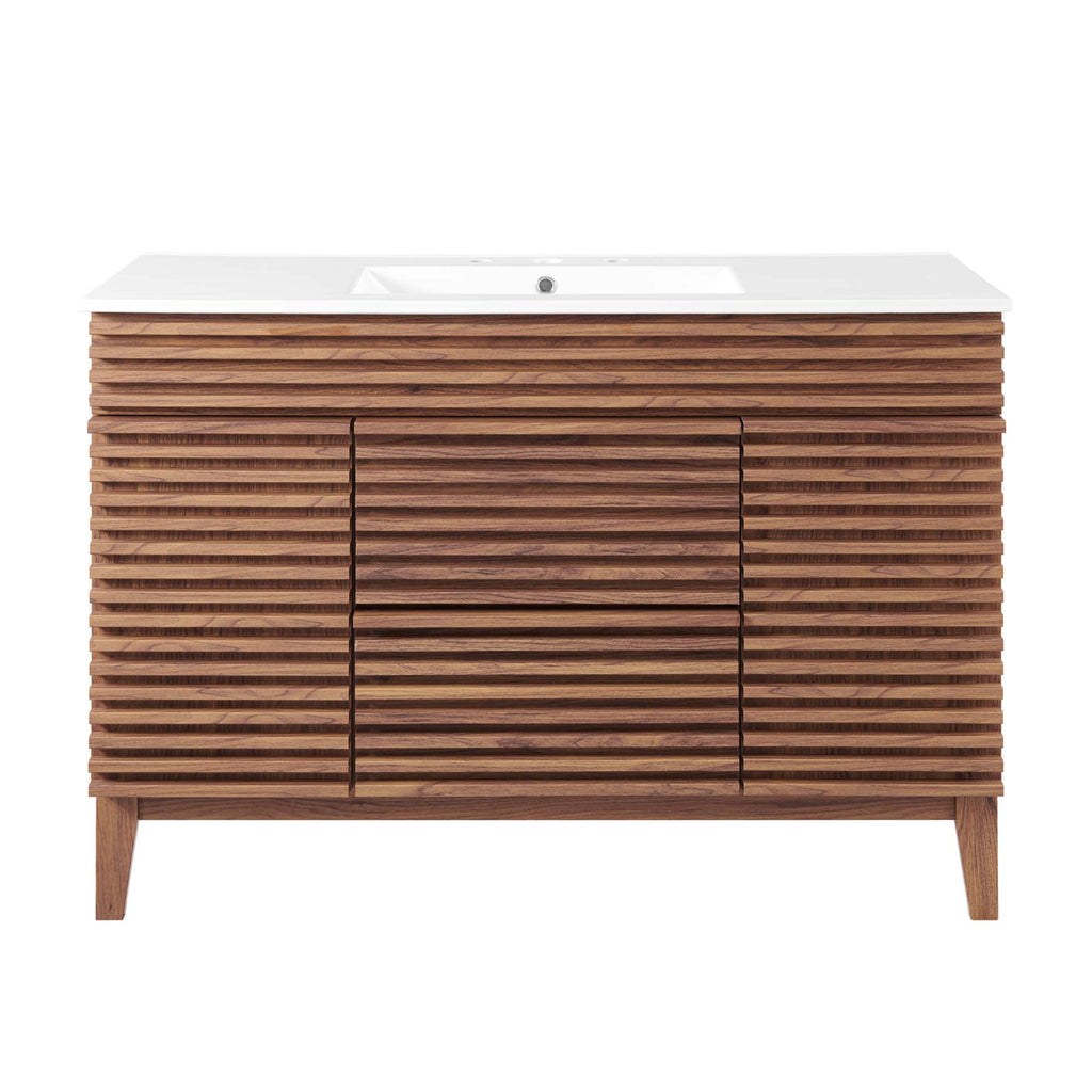 Render 48" Bathroom Vanity with White Basin Included
