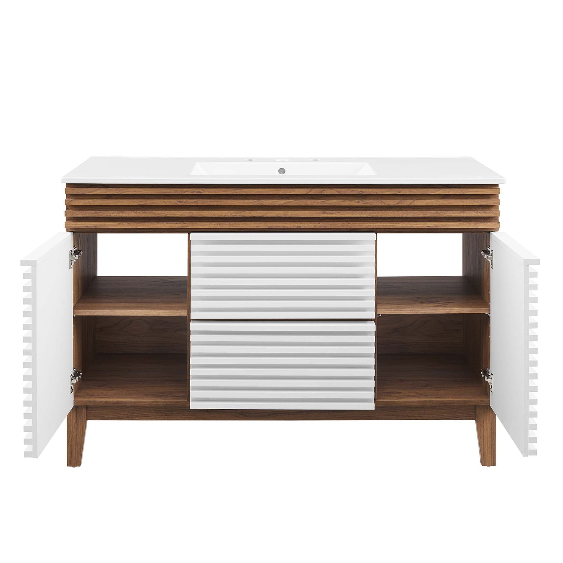 Render 48" Bathroom Vanity with White Basin Included