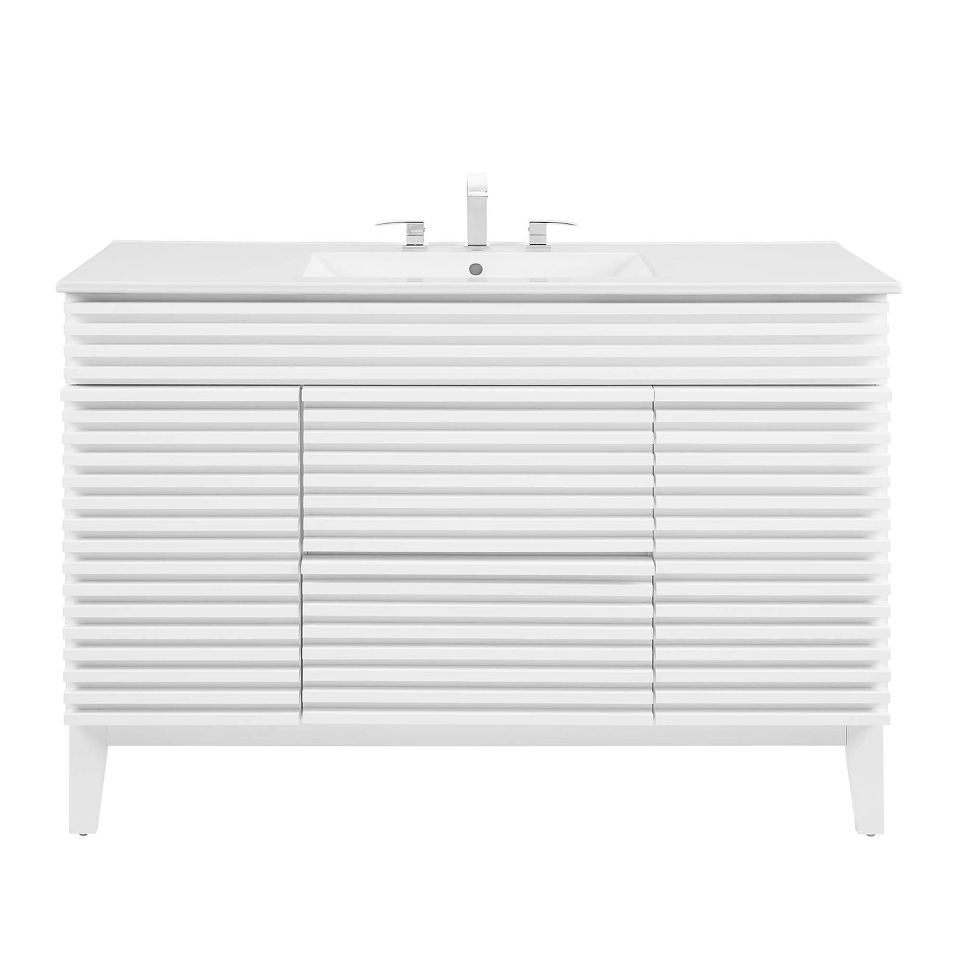 Render 48" Bathroom Vanity with White Basin Included