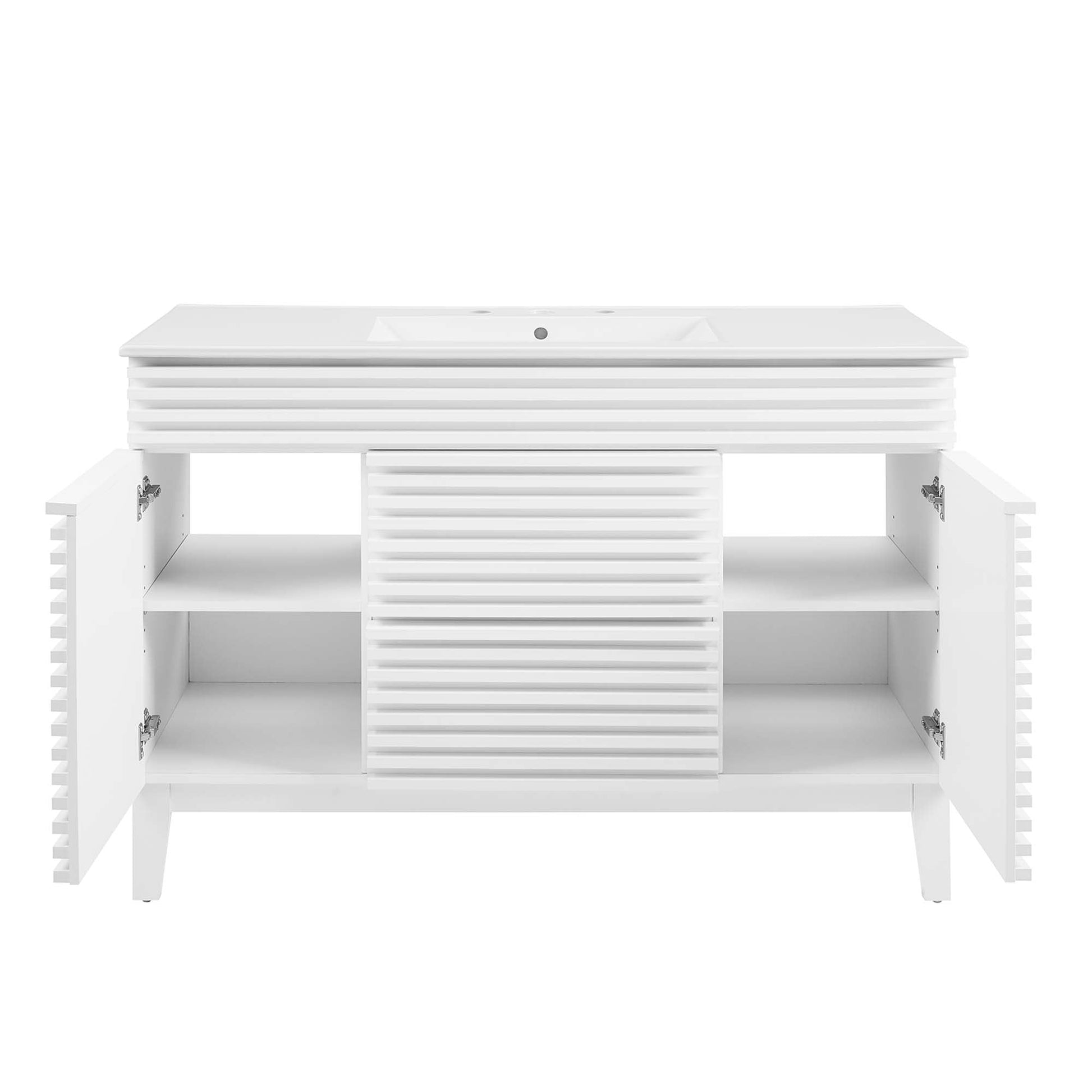 Render 48" Bathroom Vanity with White Basin Included