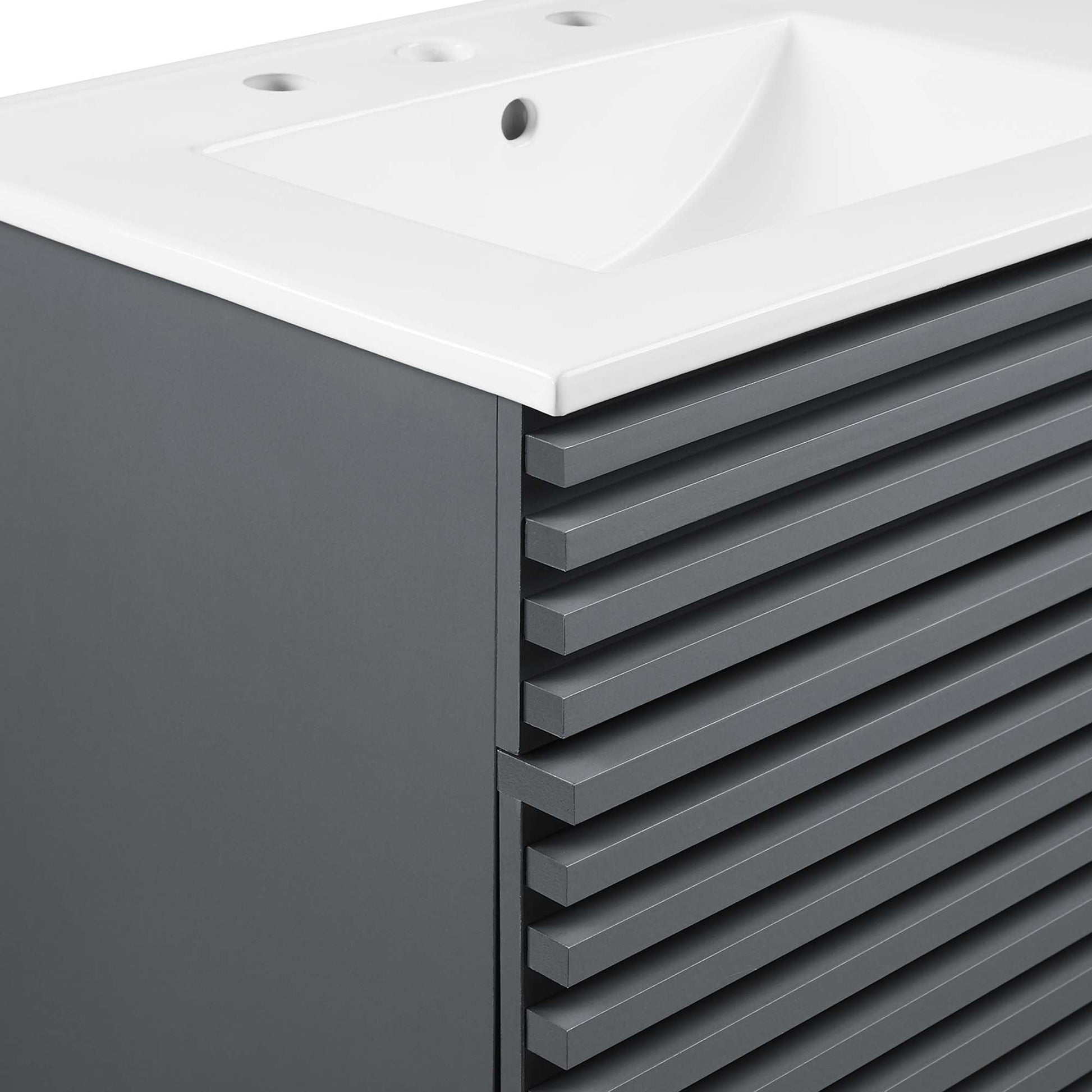 Render 48" Bathroom Vanity with White Basin Included