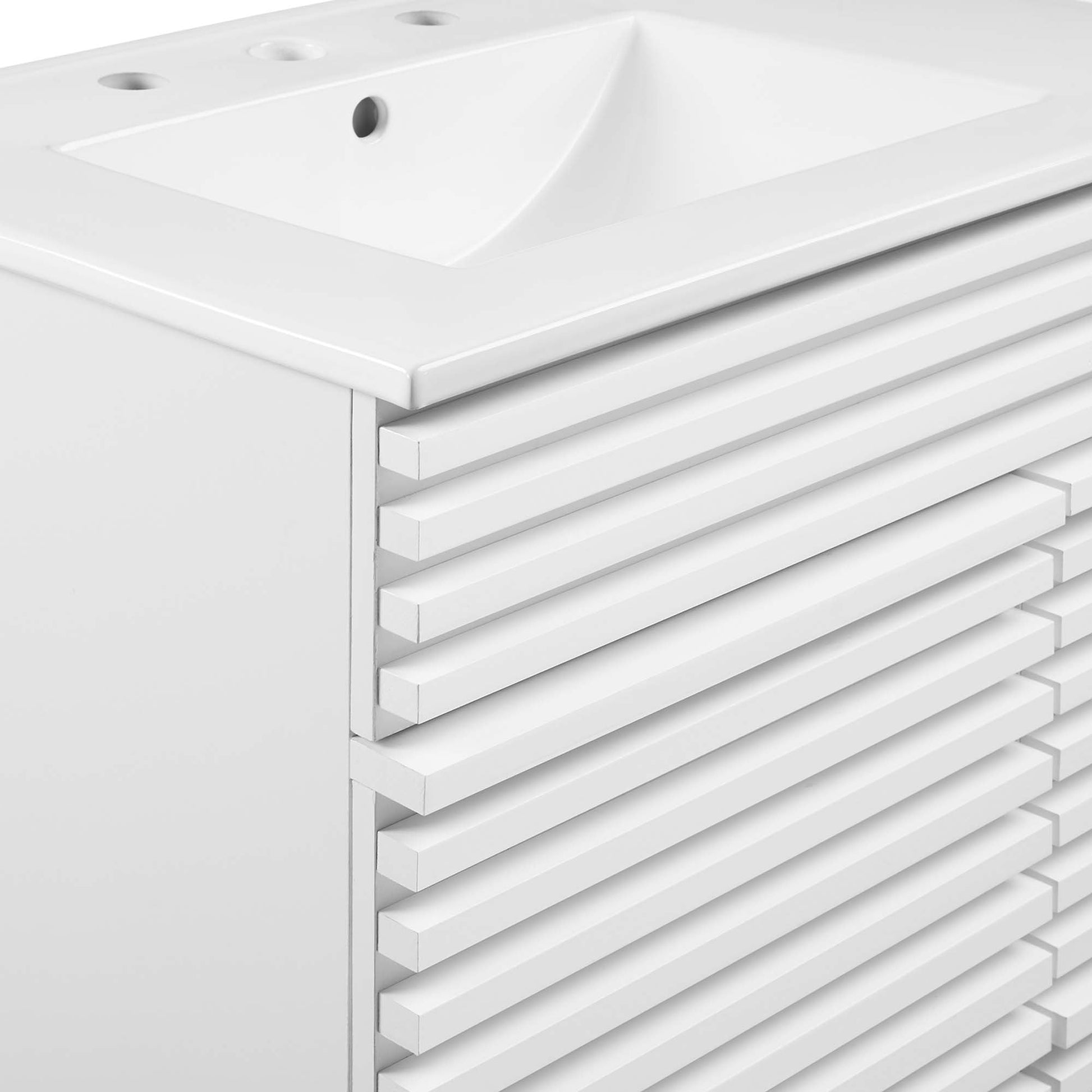 Render 48" Bathroom Vanity with White Basin Included