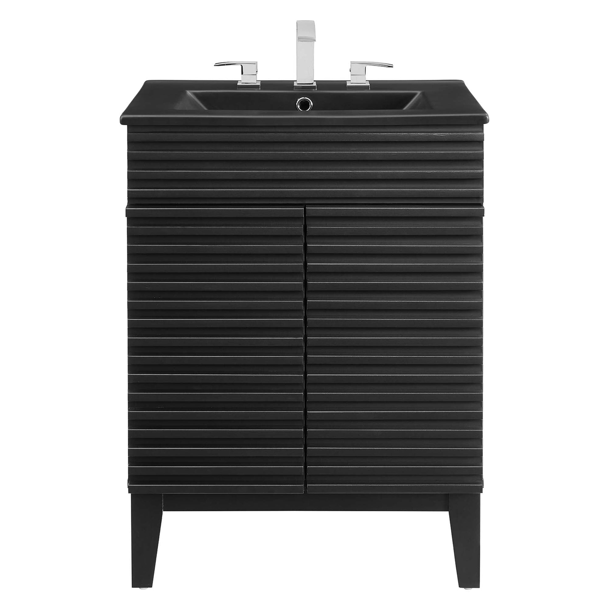 Render Bathroom Vanity with Black Basin Included