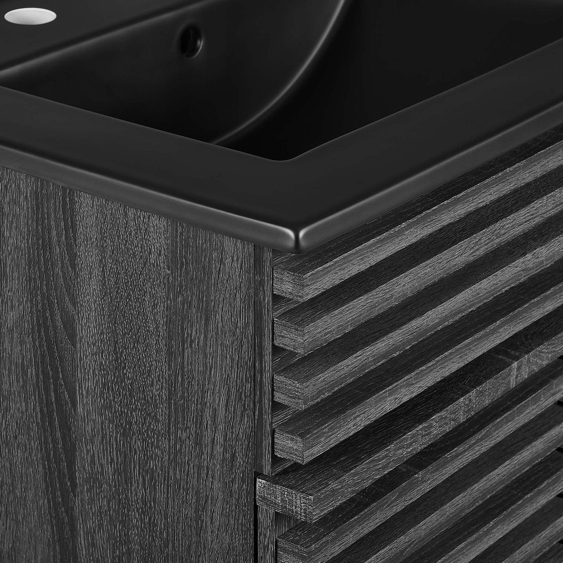 Render Bathroom Vanity with Black Basin Included