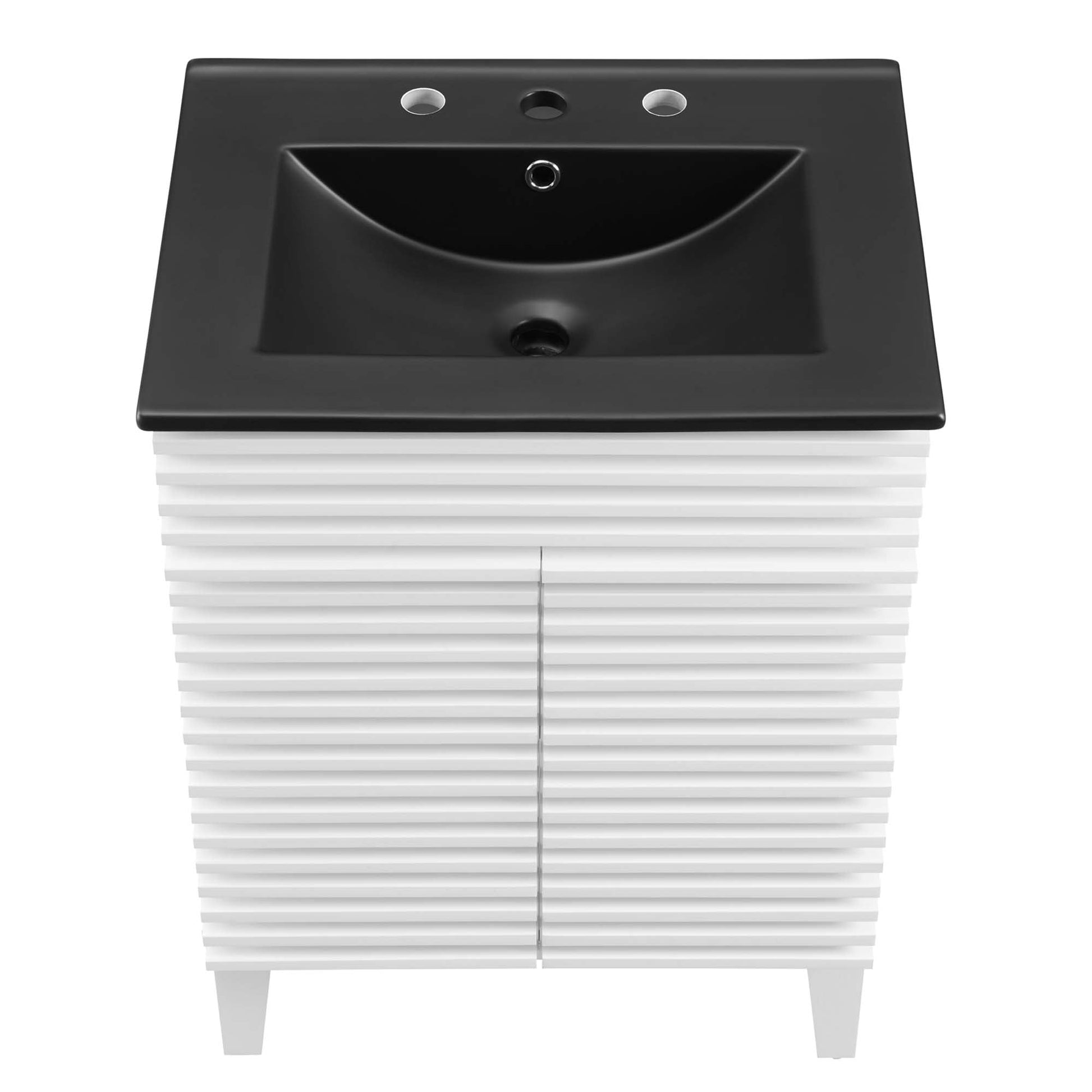 Render Bathroom Vanity with Black Basin Included