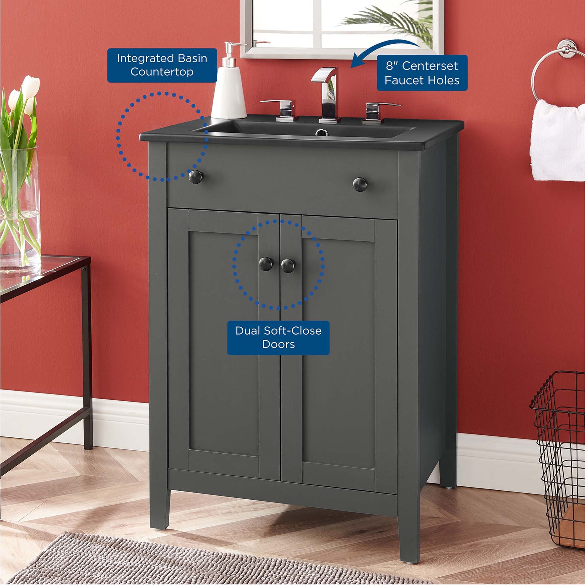 Nantucket Bathroom Vanity Basin Included