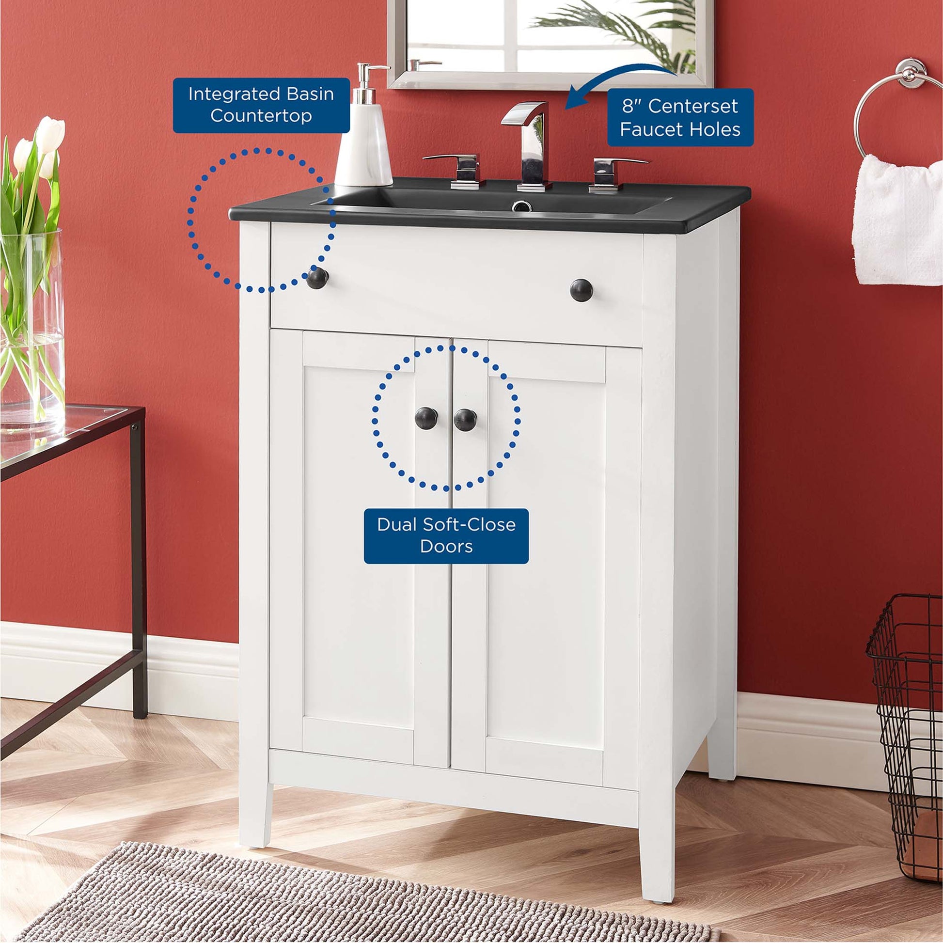 Nantucket Bathroom Vanity Basin Included