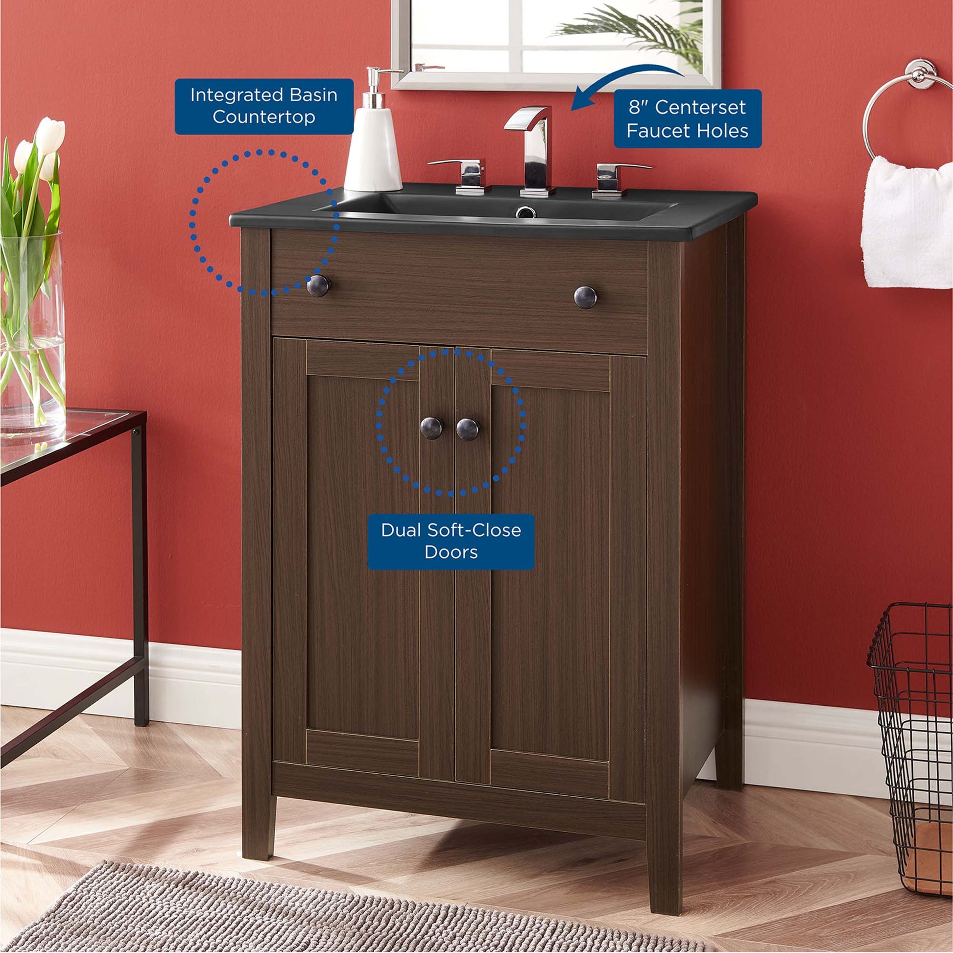 Nantucket Bathroom Vanity Basin Included