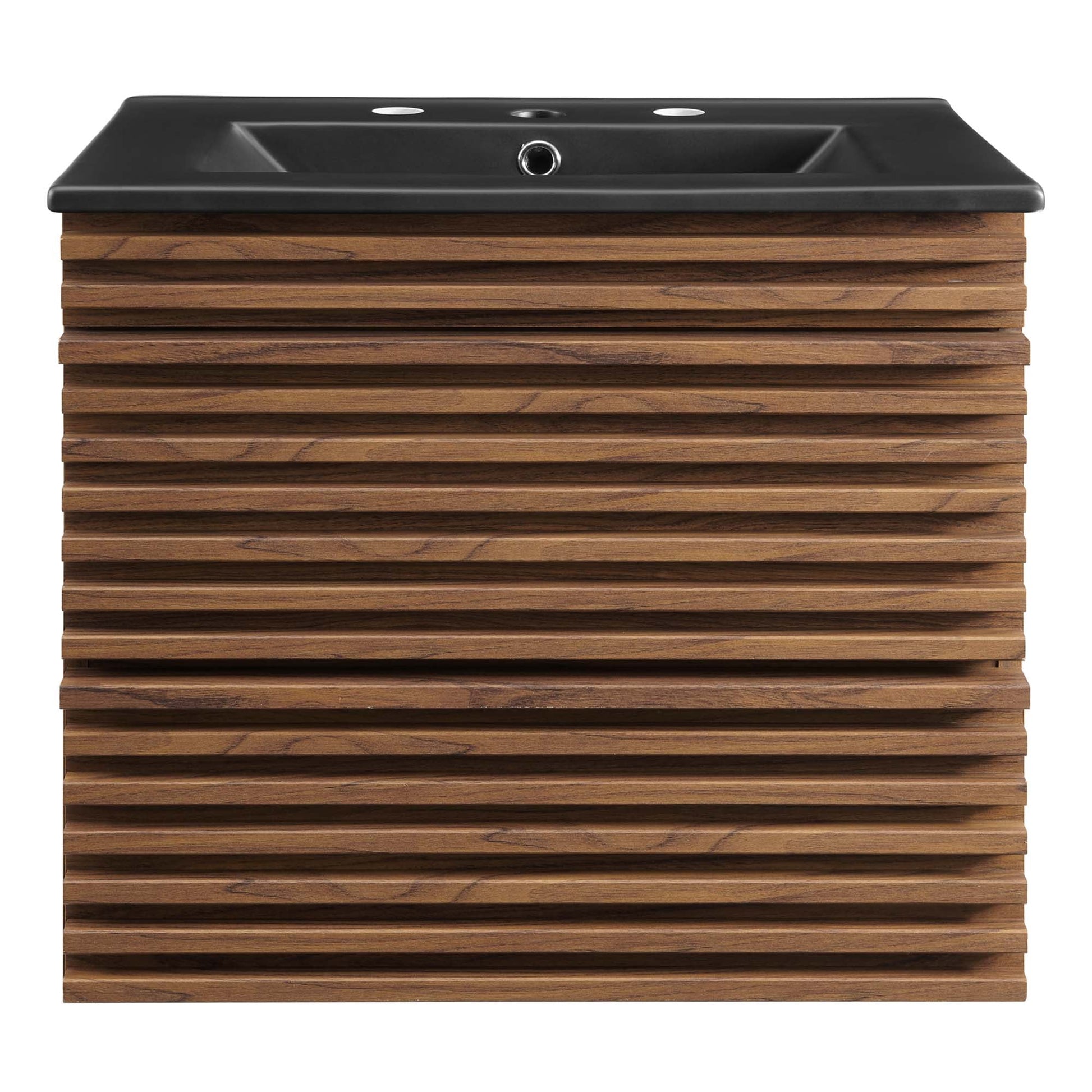 Render Wall-Mount Bathroom Vanity with Black Basin Included