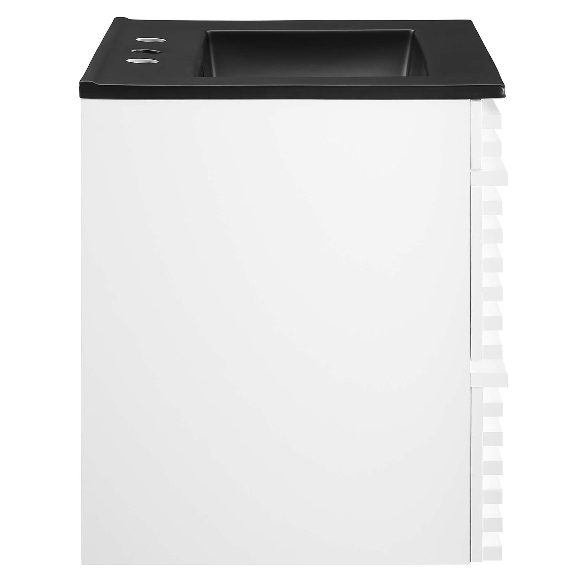 Render Wall-Mount Bathroom Vanity with Black Basin Included