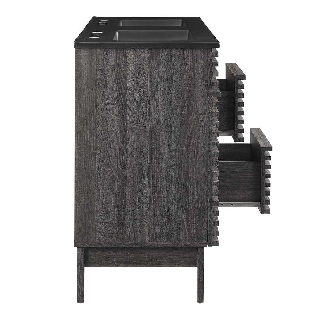 Render 48" Bathroom  Vanity with Black Basin Included