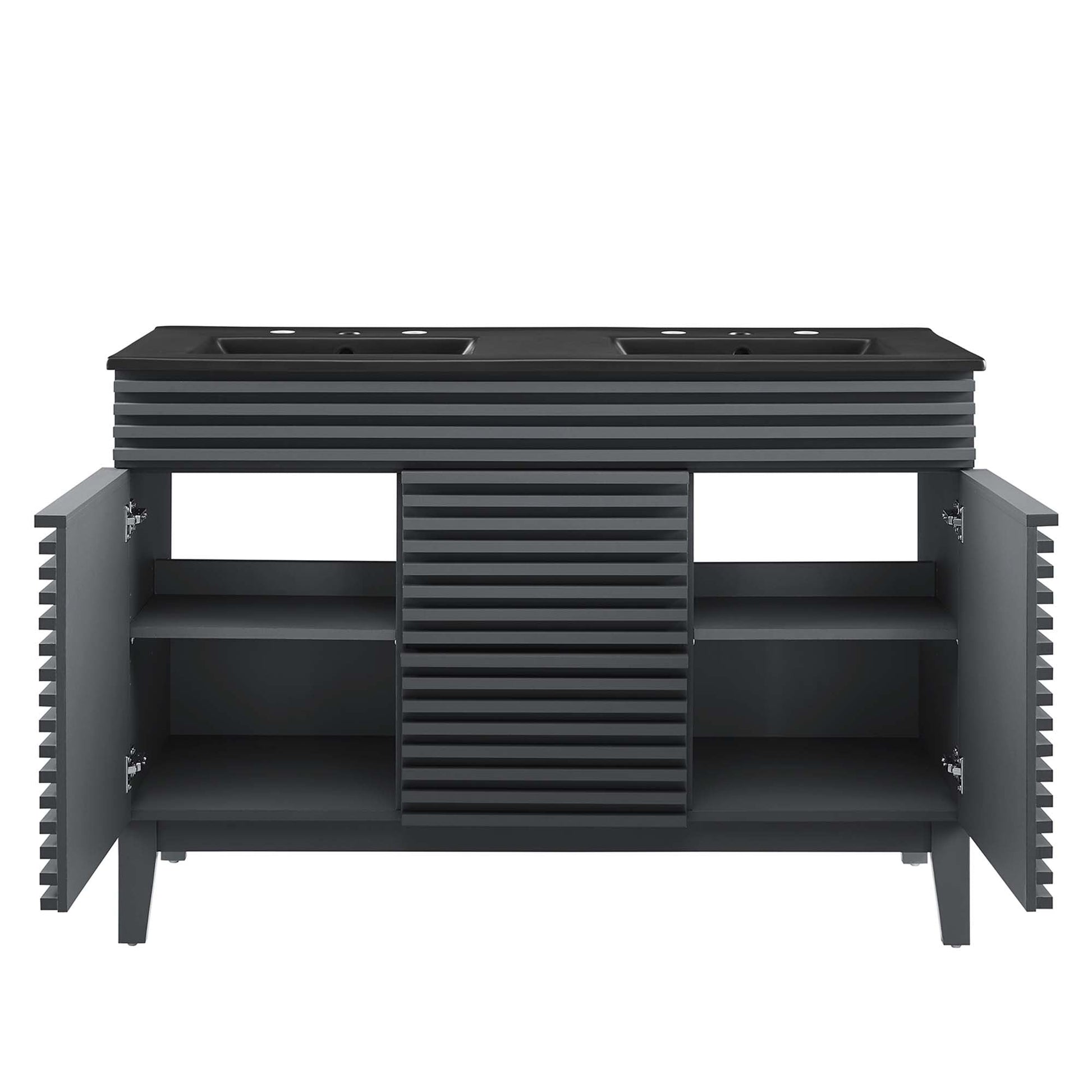 Render 48" Bathroom  Vanity with Black Basin Included