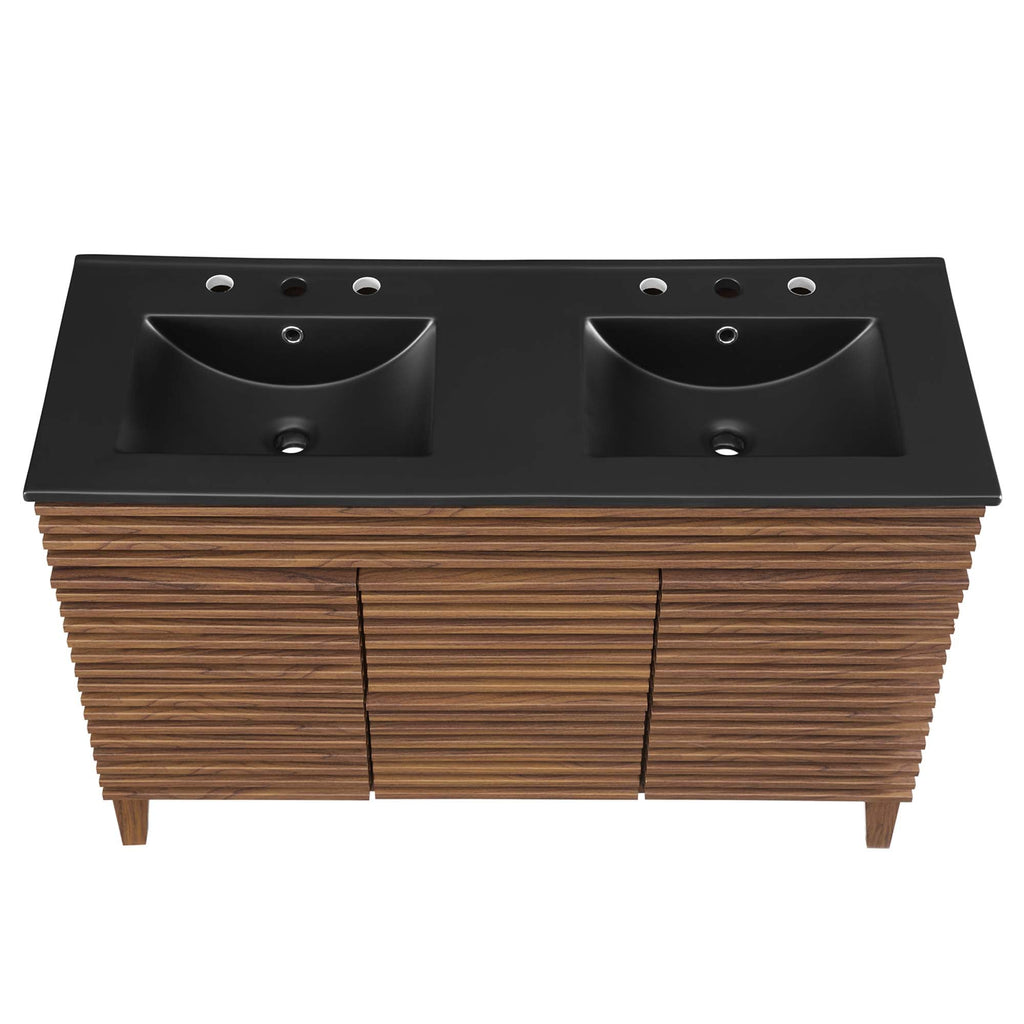 Render 48" Bathroom  Vanity with Black Basin Included