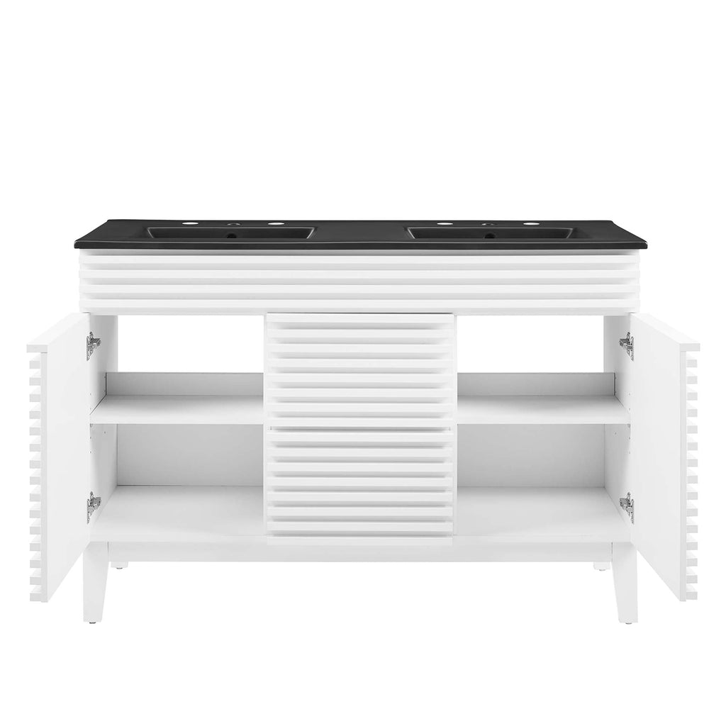 Render 48" Bathroom  Vanity with Black Basin Included