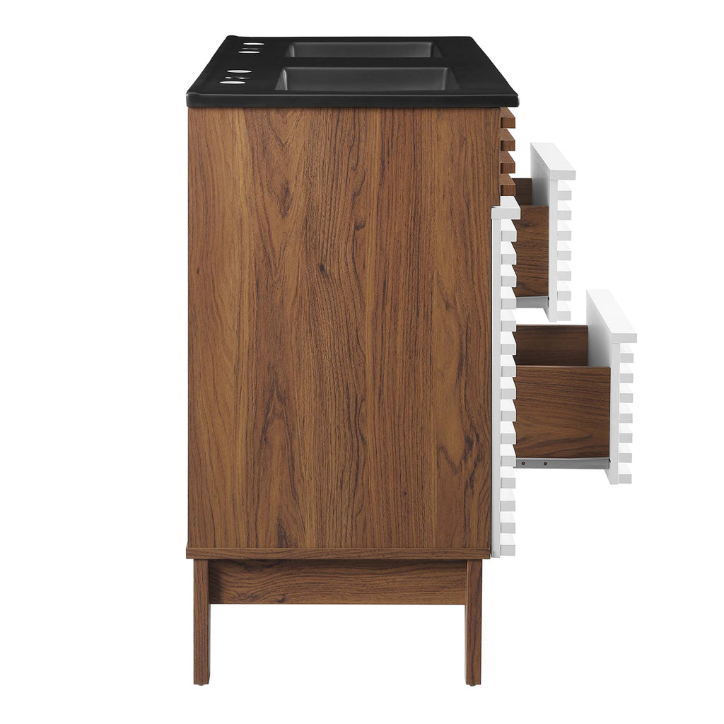 Render 48" Bathroom  Vanity with Black Basin Included