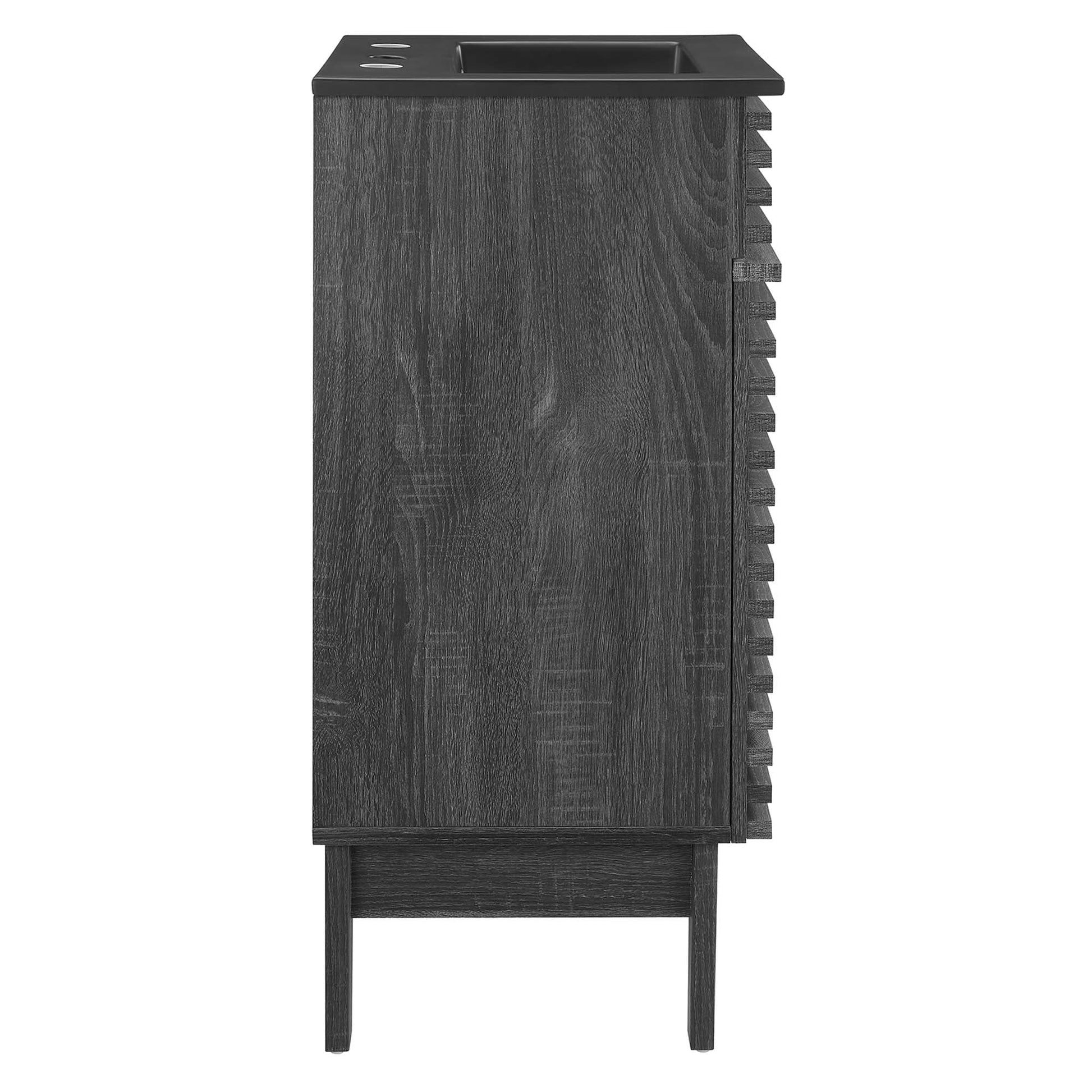 Render Bathroom Vanity with Black Basin Included