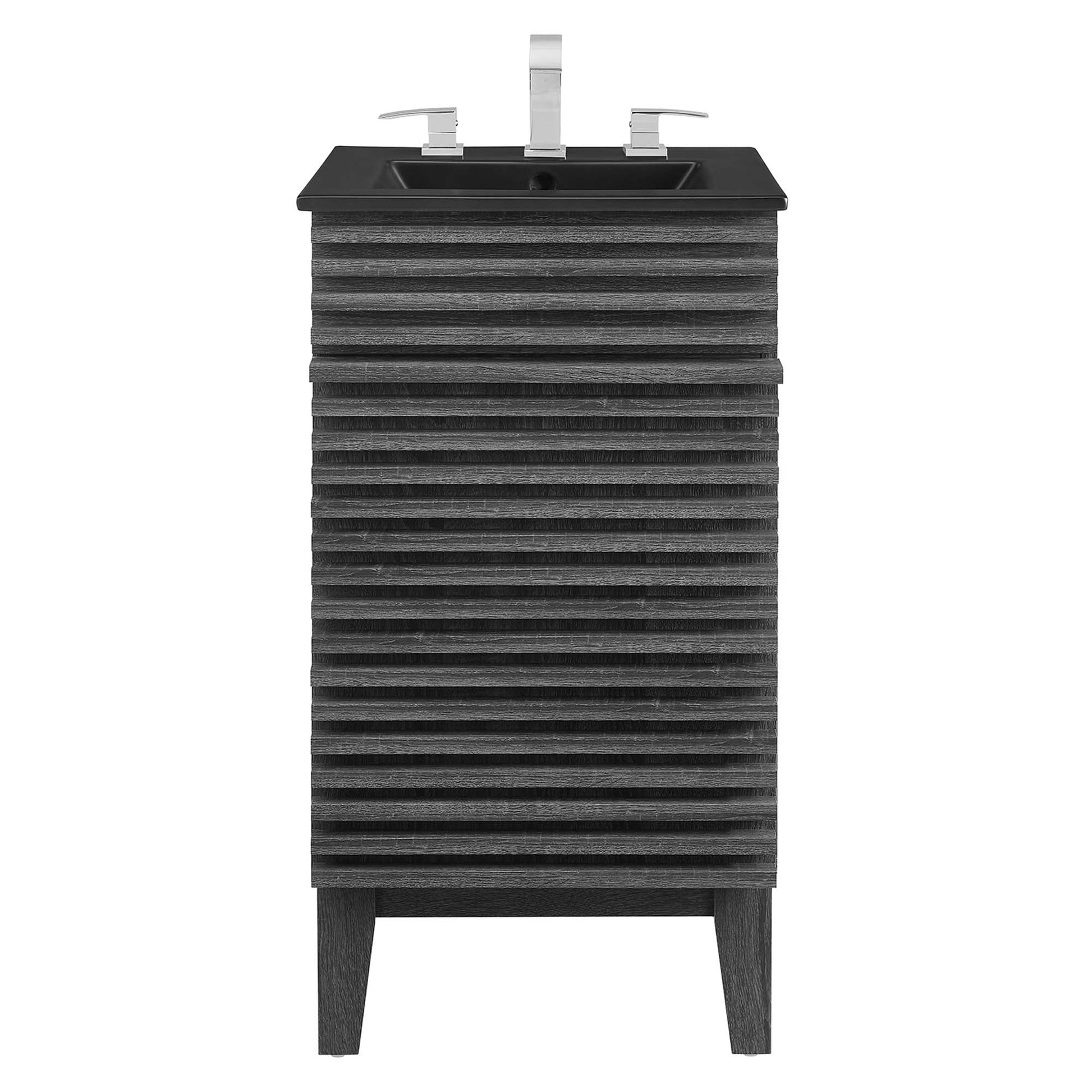 Render Bathroom Vanity with Black Basin Included