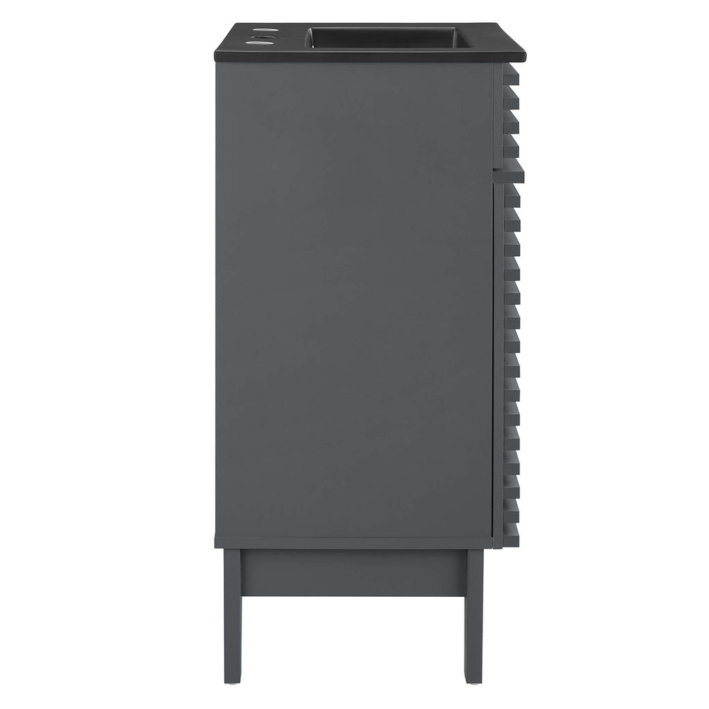 Render Bathroom Vanity with Black Basin Included