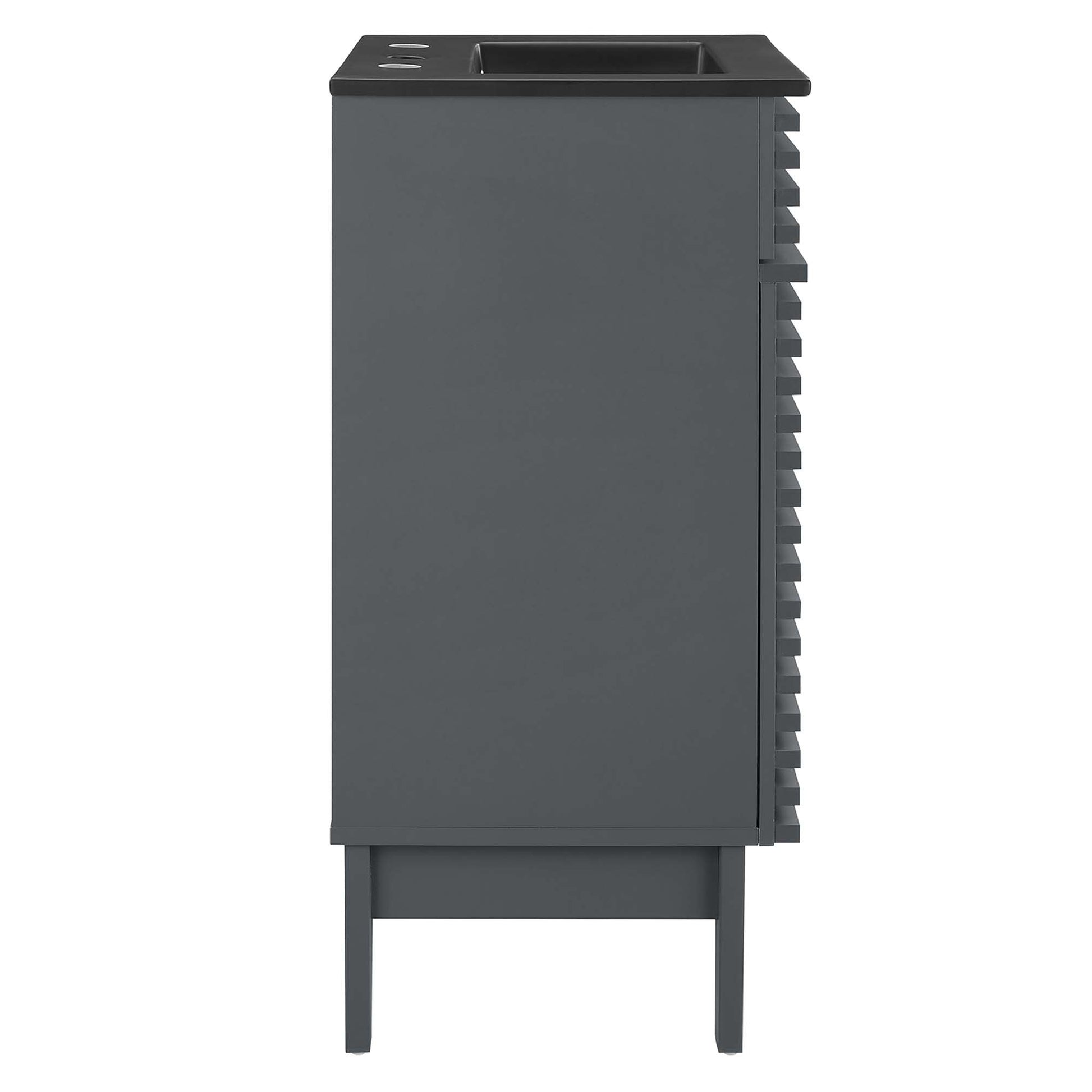 Render Bathroom Vanity with Black Basin Included