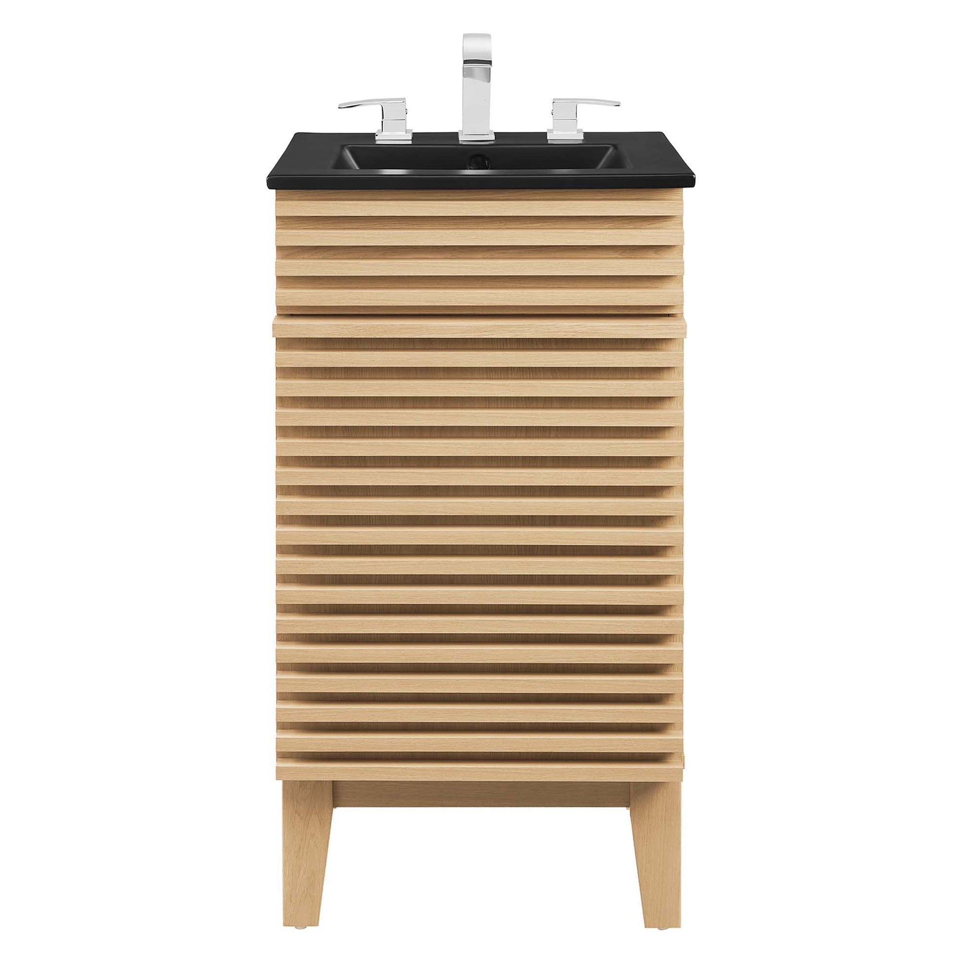 Render Bathroom Vanity with Black Basin Included