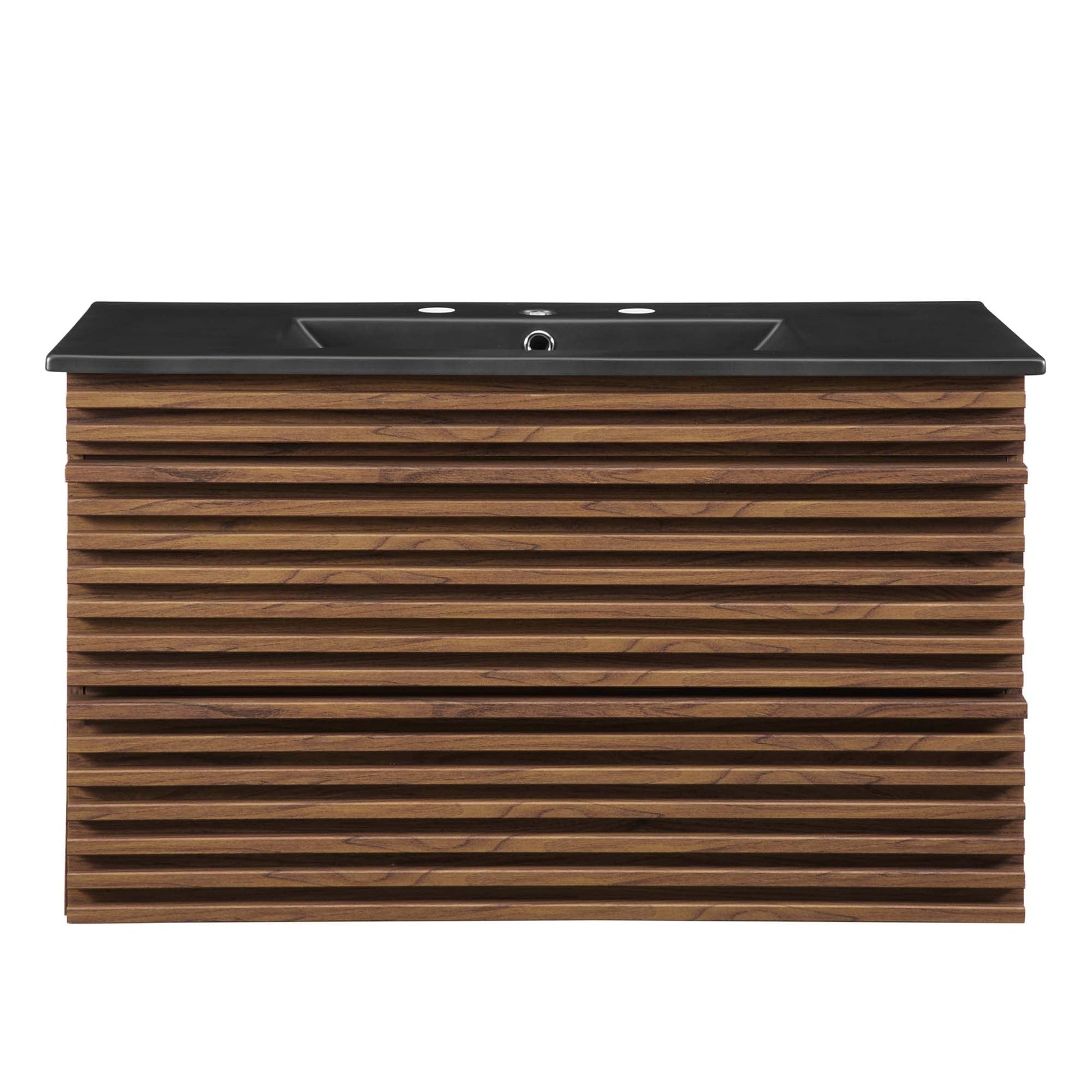 Render Wall-Mount Bathroom Vanity with Black Basin Included