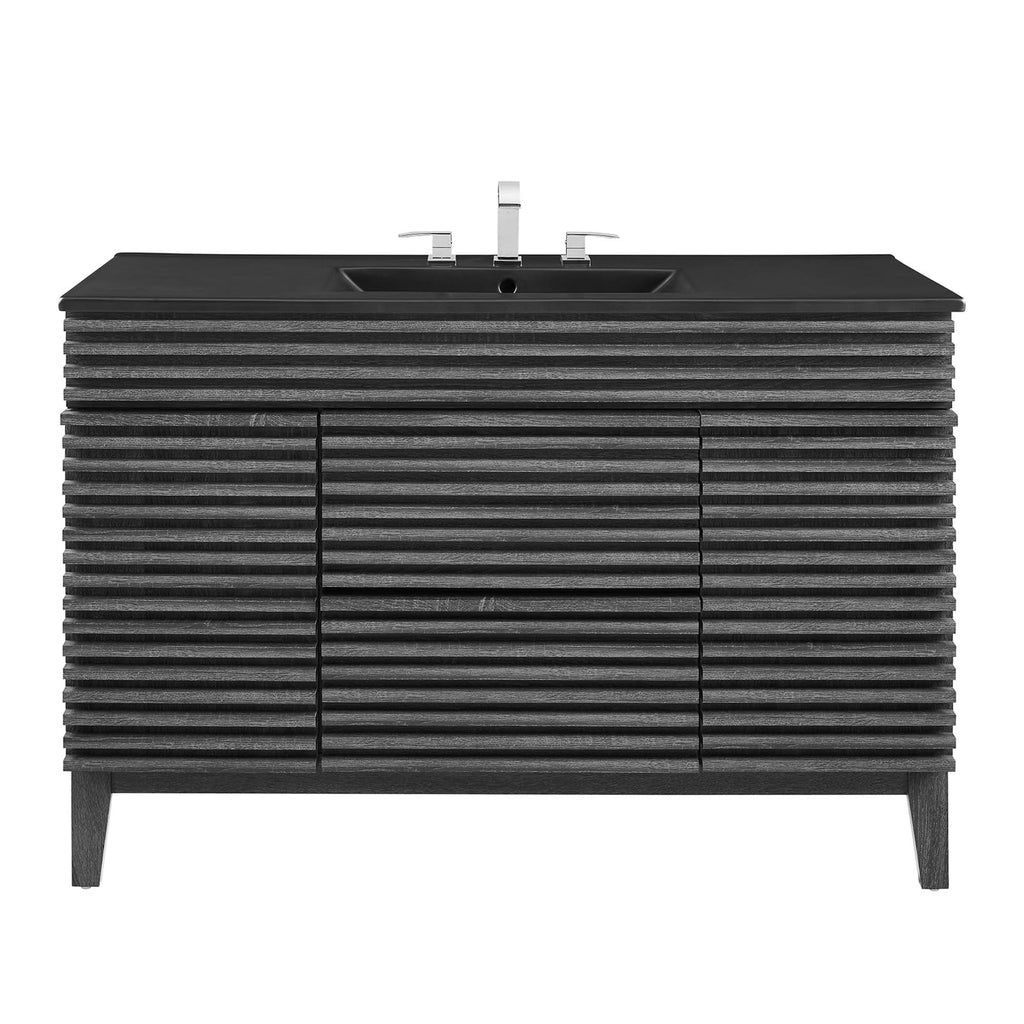 Render 48" Bathroom  Vanity with Black Basin Included