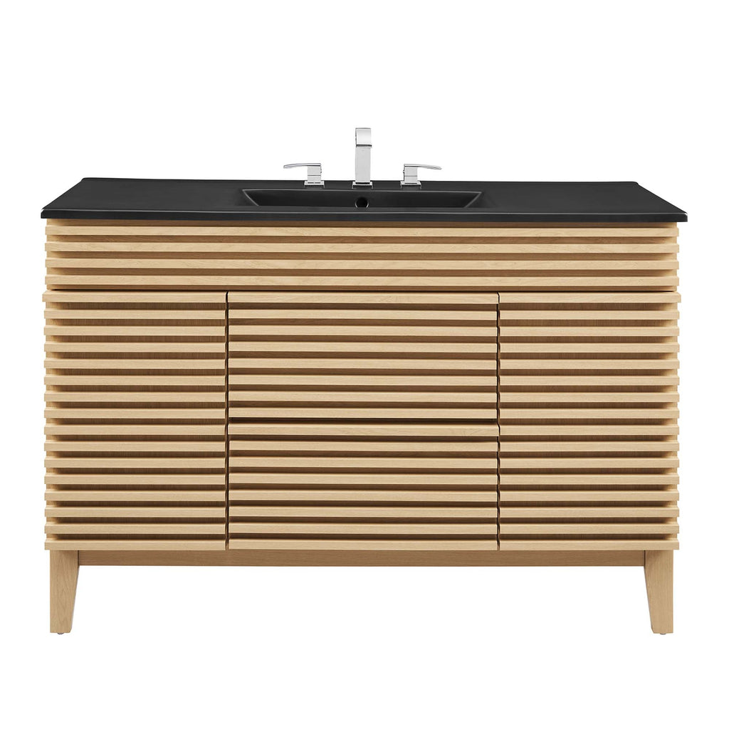 Render 48" Bathroom  Vanity with Black Basin Included