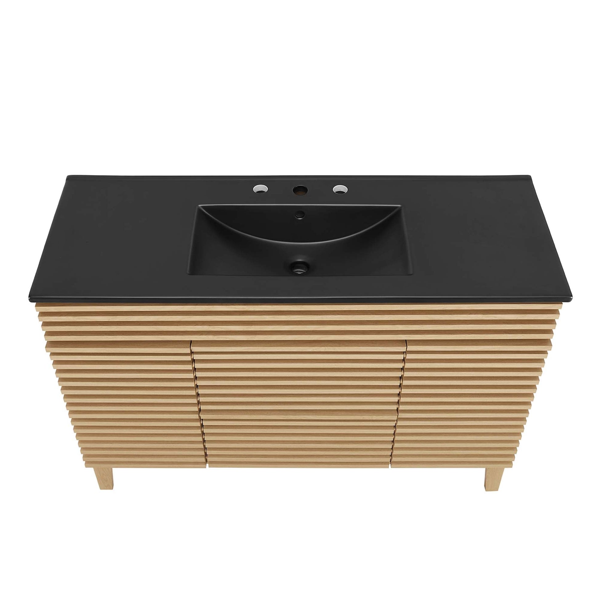 Render 48" Bathroom  Vanity with Black Basin Included