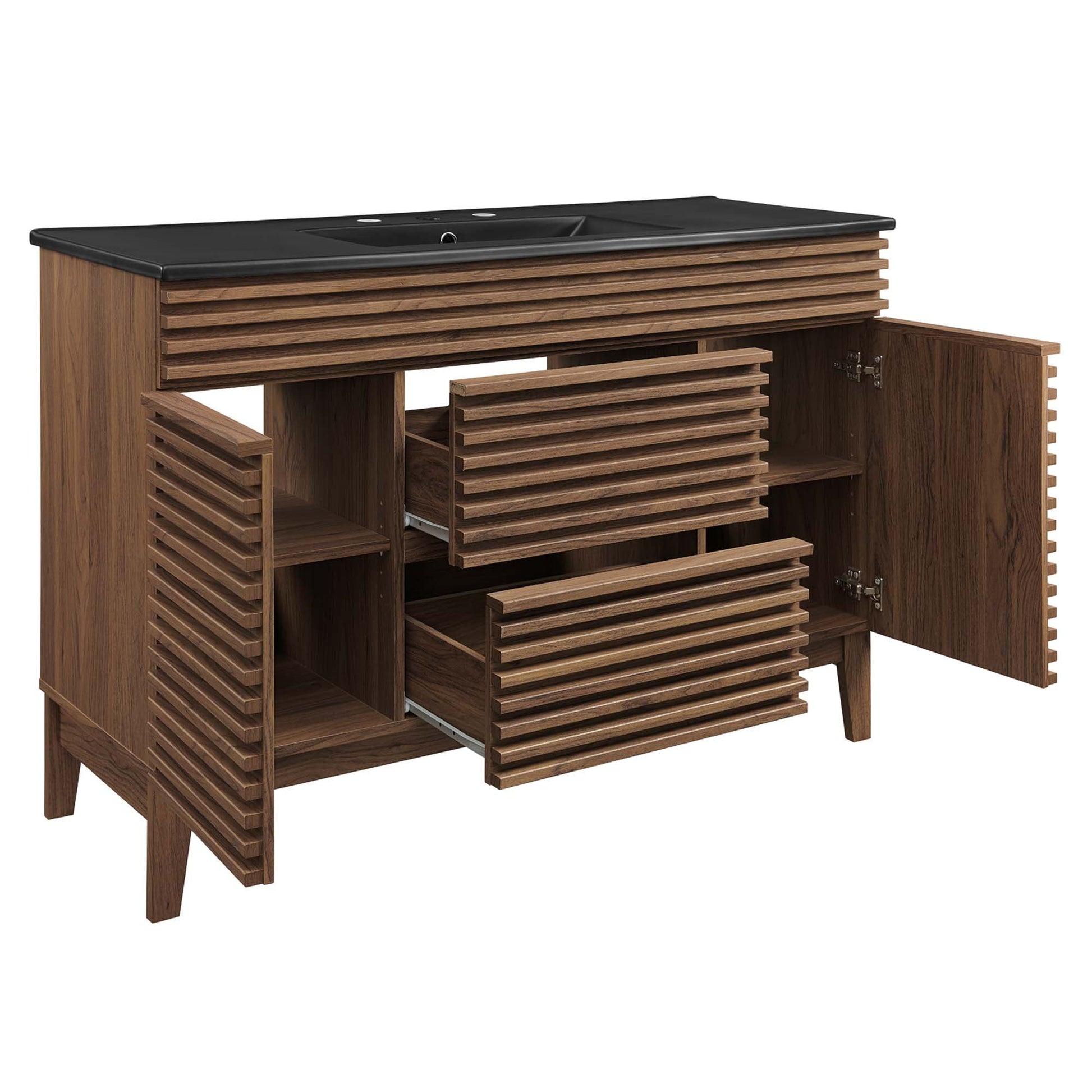 Render 48" Bathroom  Vanity with Black Basin Included