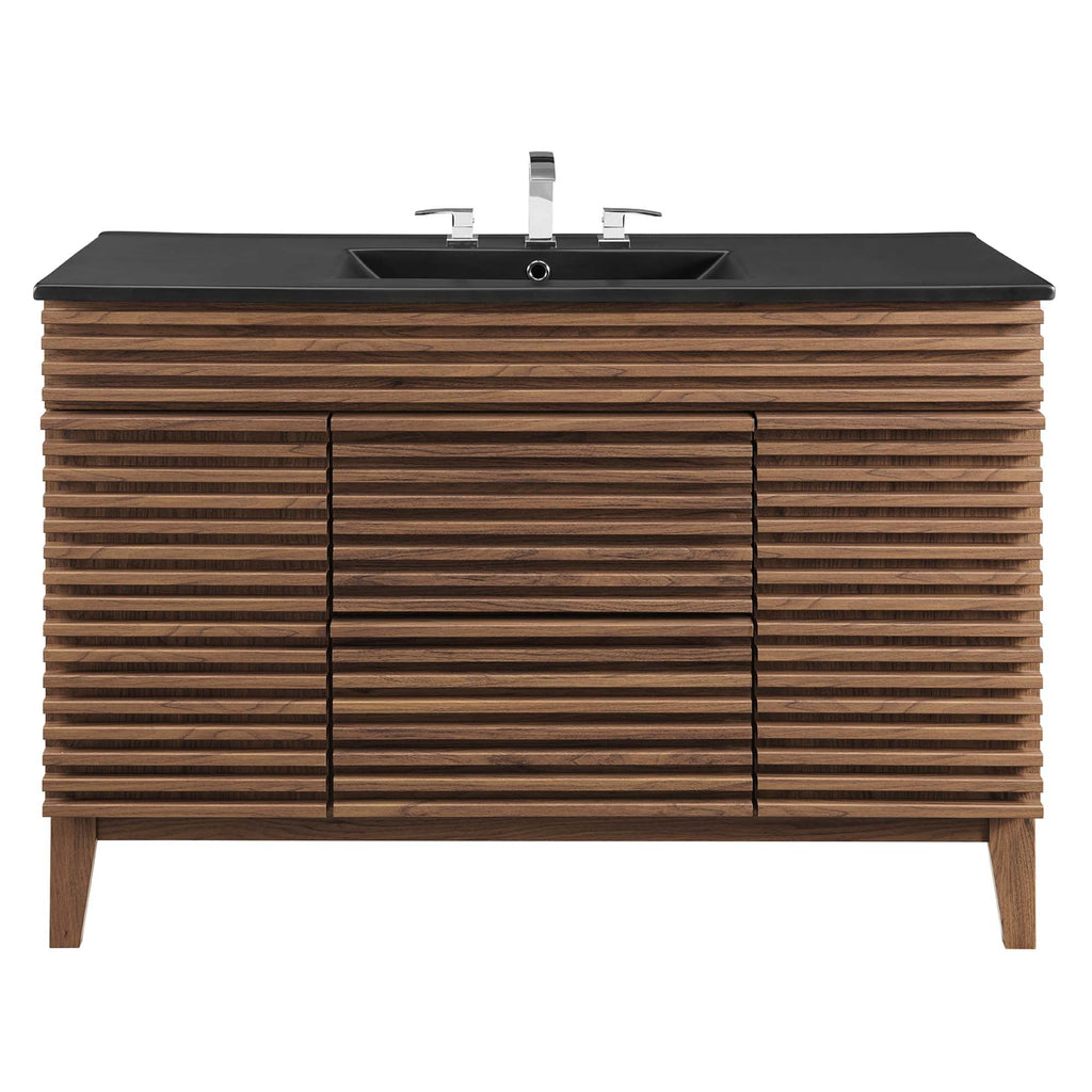 Render 48" Bathroom  Vanity with Black Basin Included