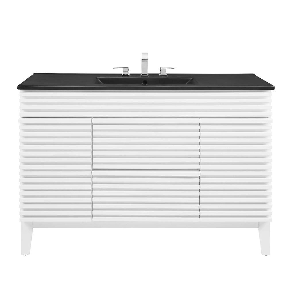 Render 48" Bathroom  Vanity with Black Basin Included