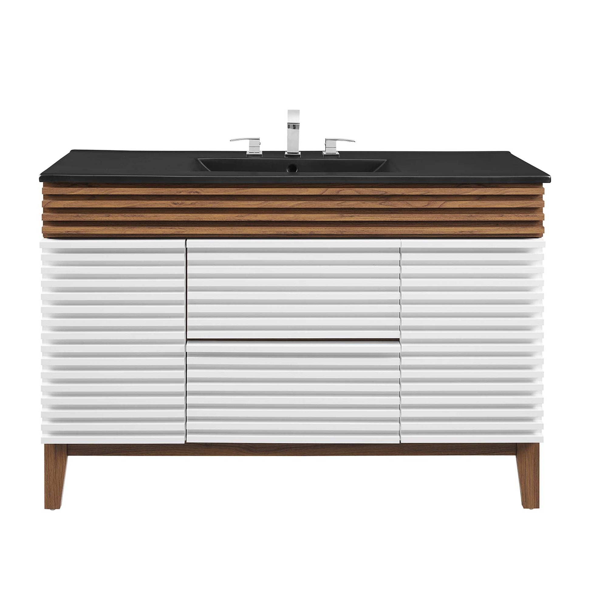 Render 48" Bathroom  Vanity with Black Basin Included