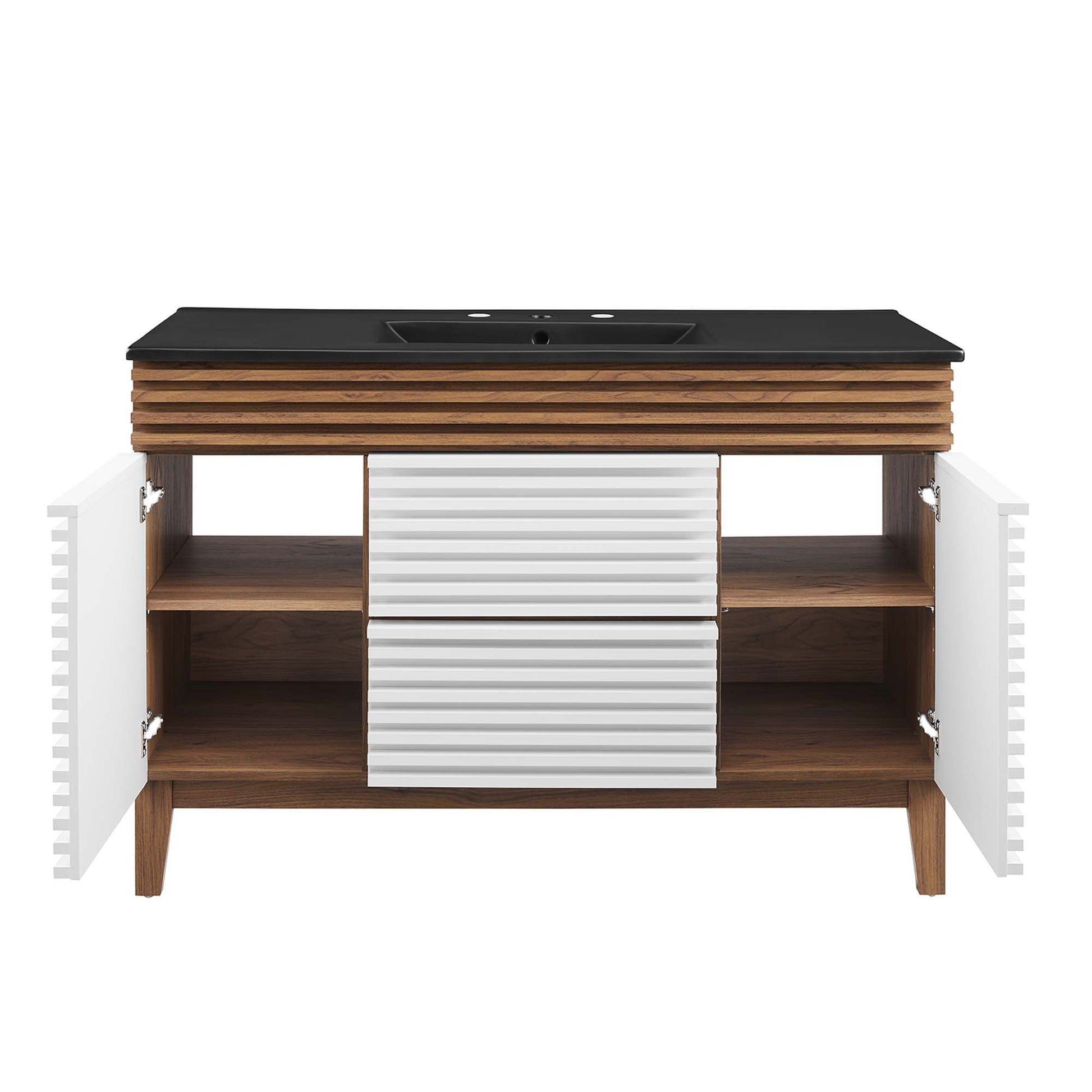 Render 48" Bathroom  Vanity with Black Basin Included