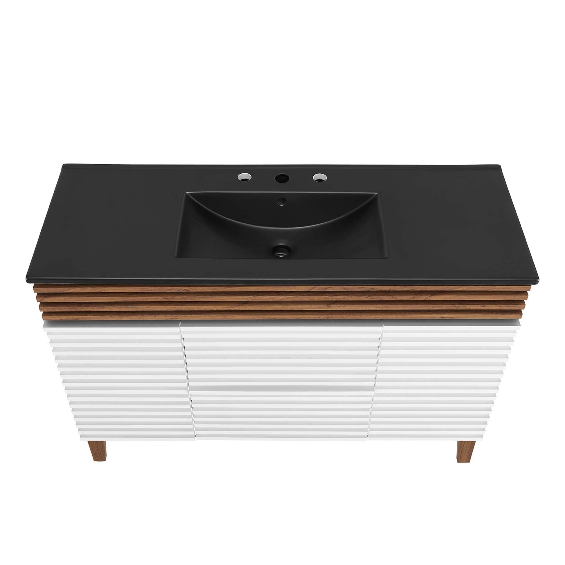 Render 48" Bathroom  Vanity with Black Basin Included