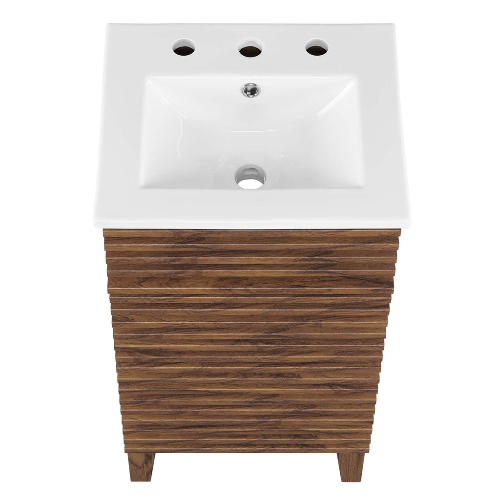 Render 18" and 24" Bathroom Vanities with White Basin Included