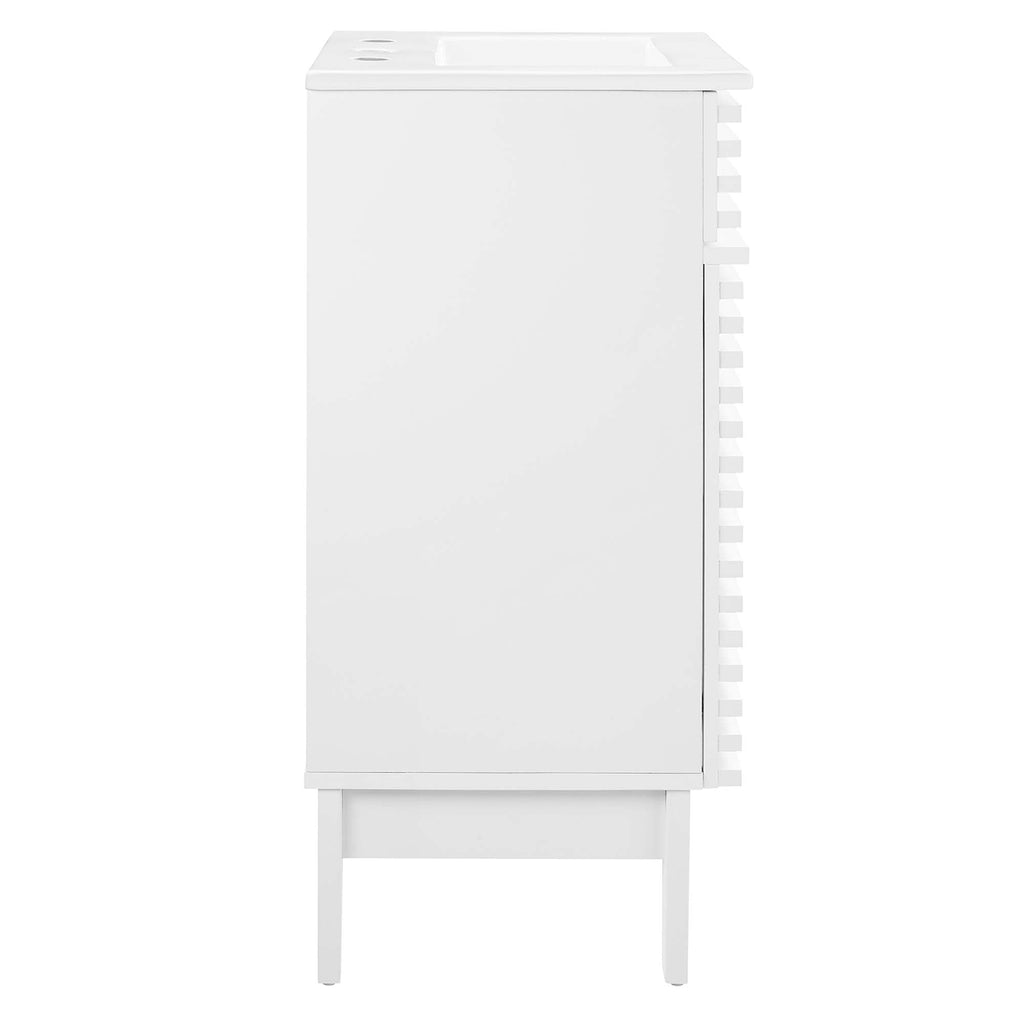 Render 18" and 24" Bathroom Vanities with White Basin Included