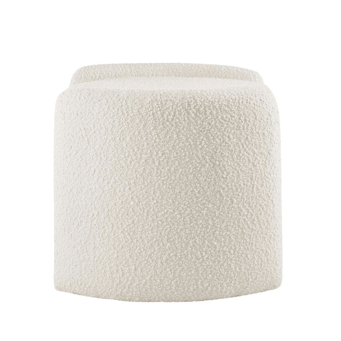 Nebula Boucle Upholstered Ottoman