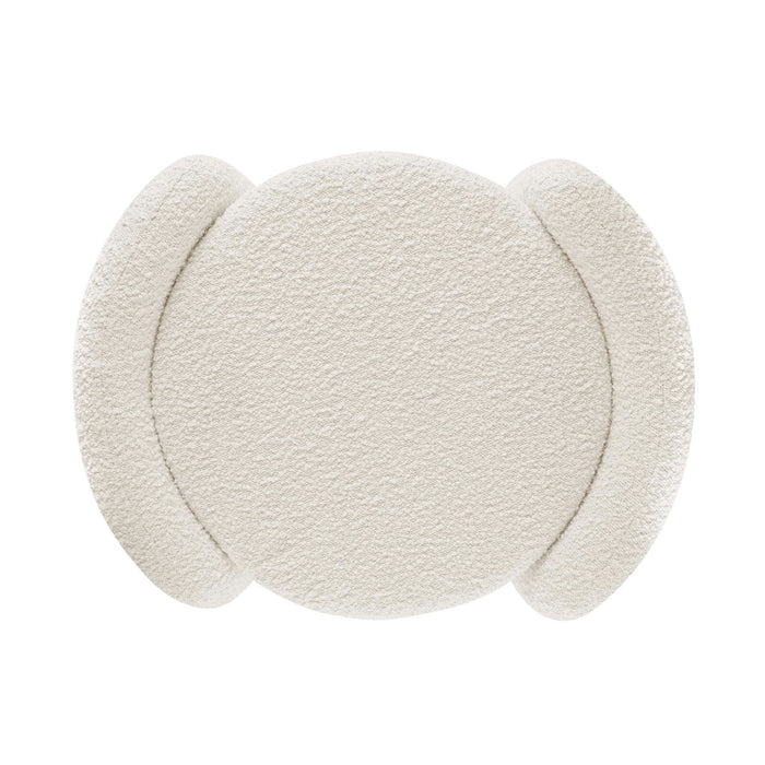 Nebula Boucle Upholstered Ottoman