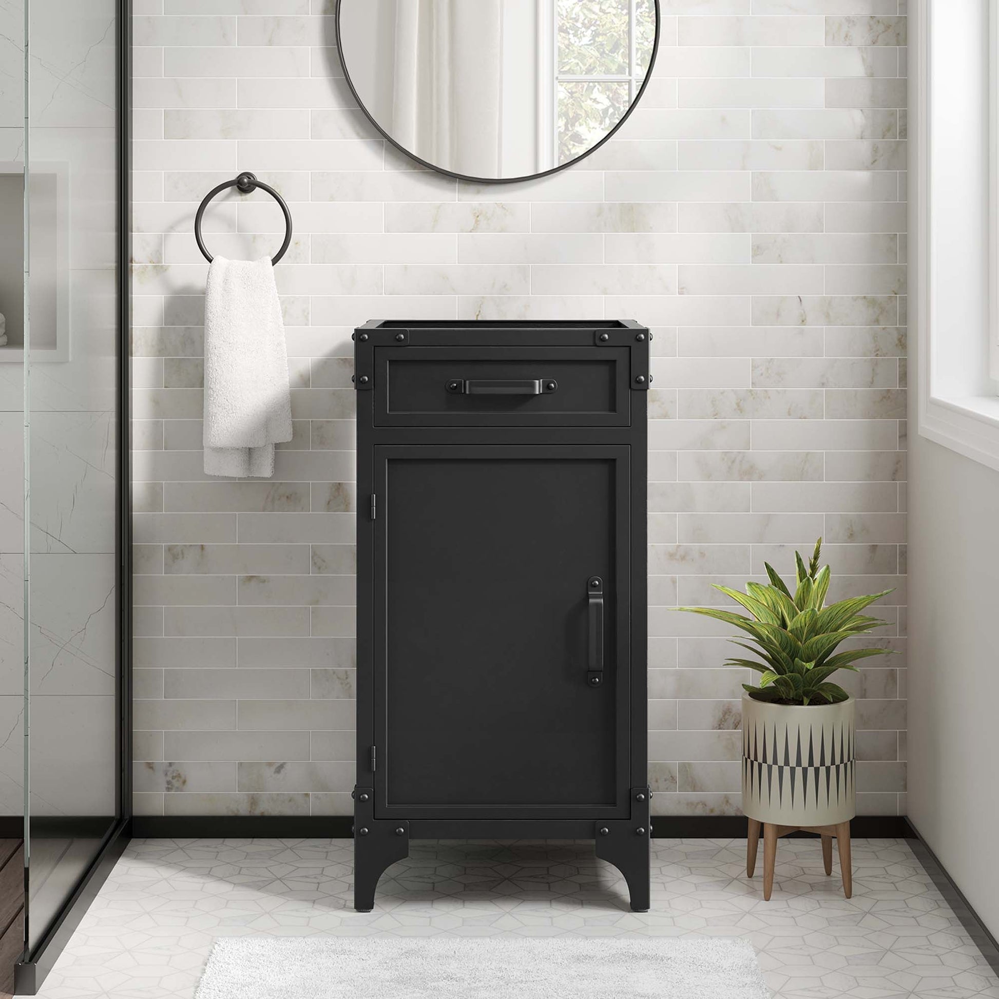 Steamforge Bathroom Cabinet Basin Not Included