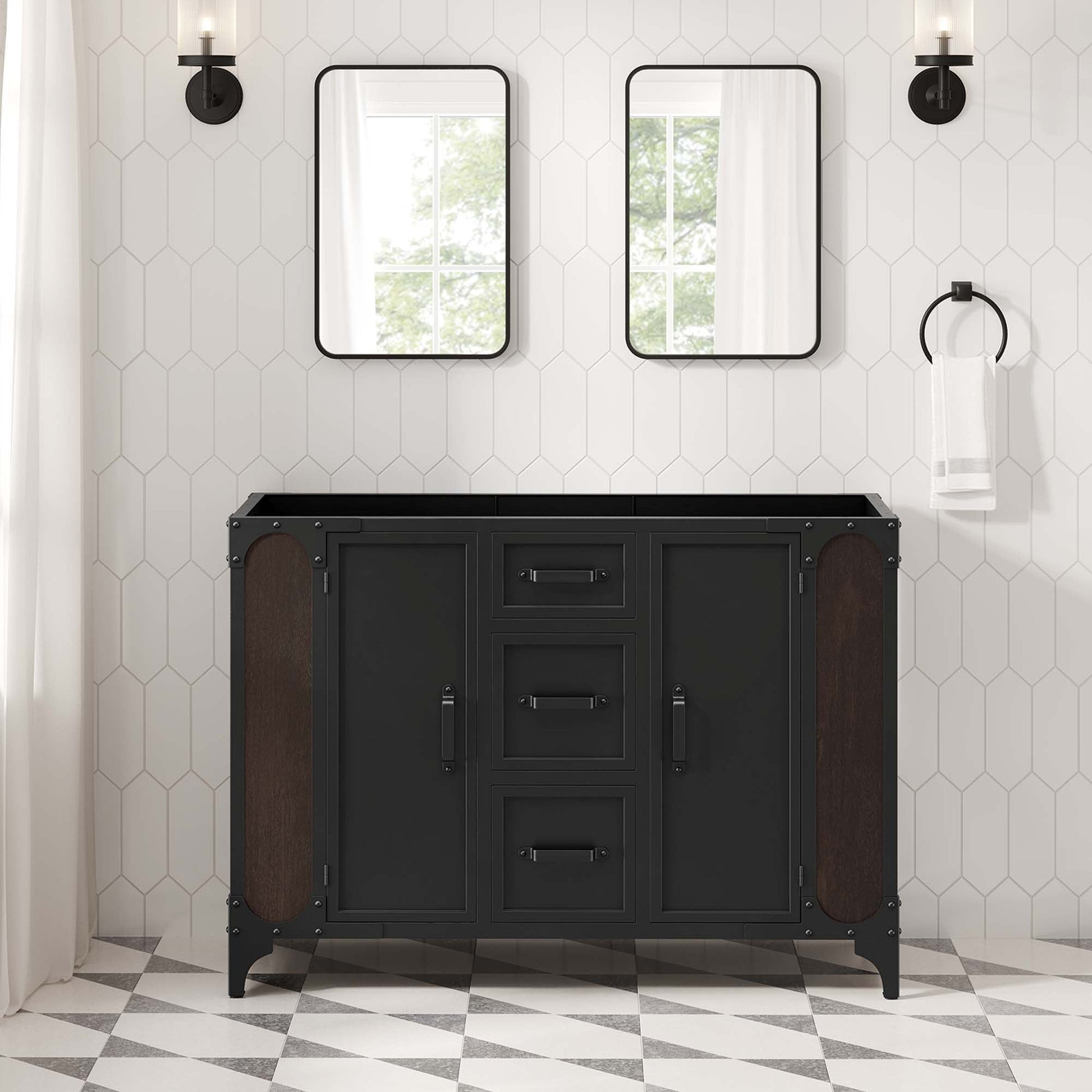 Steamforge Bathroom Cabinet Basin Not Included