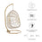 Amalie Wicker Rattan Outdoor Patio Rattan Swing Chair