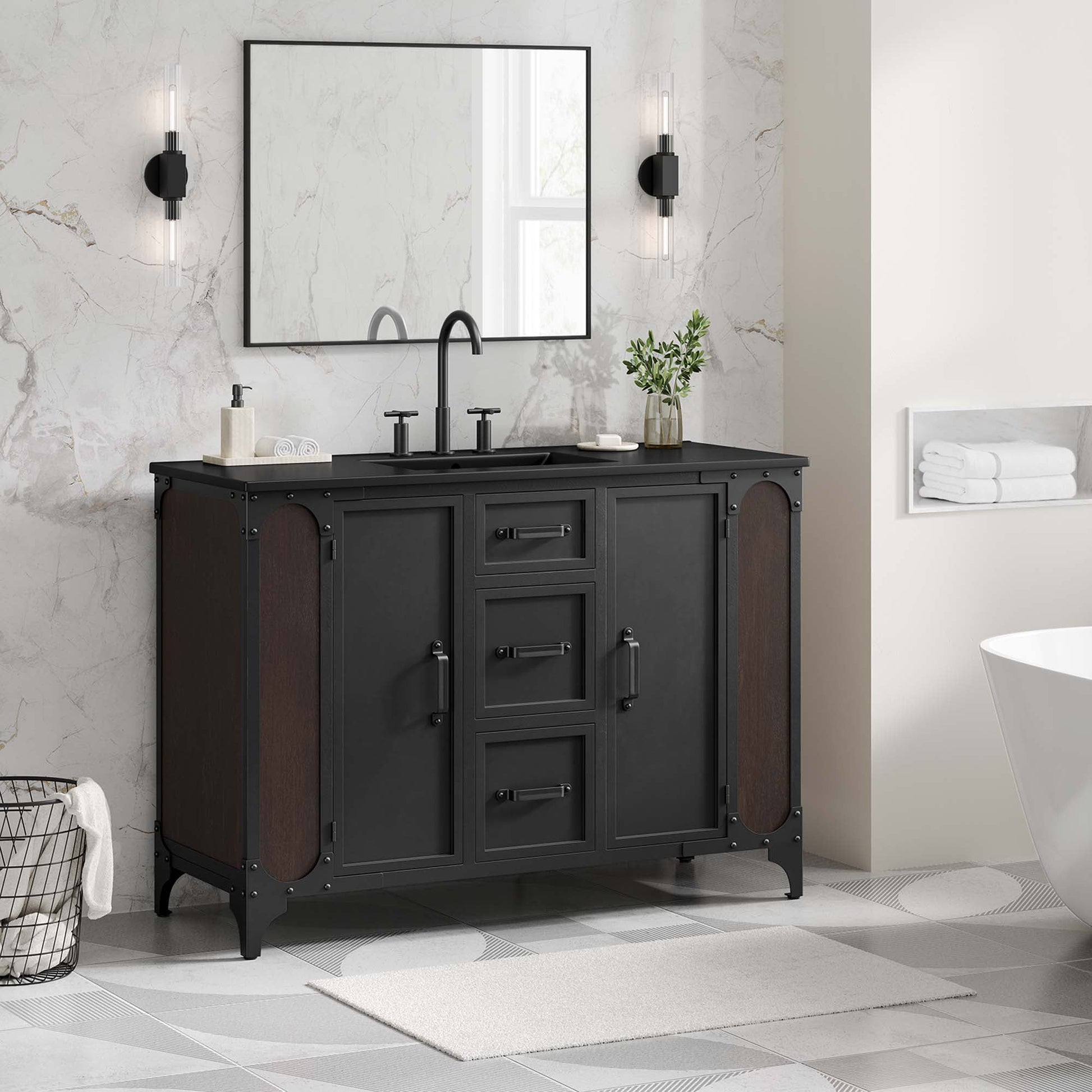 Steamforge Bathroom Cabinet Basin Not Included