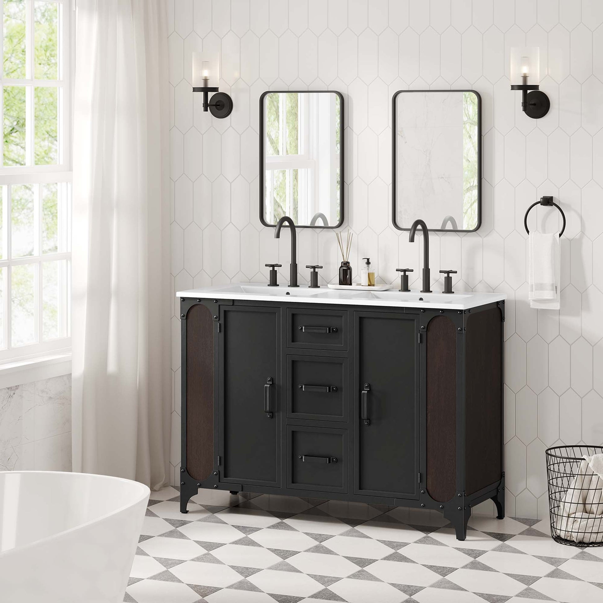 Steamforge Bathroom Cabinet Basin Not Included