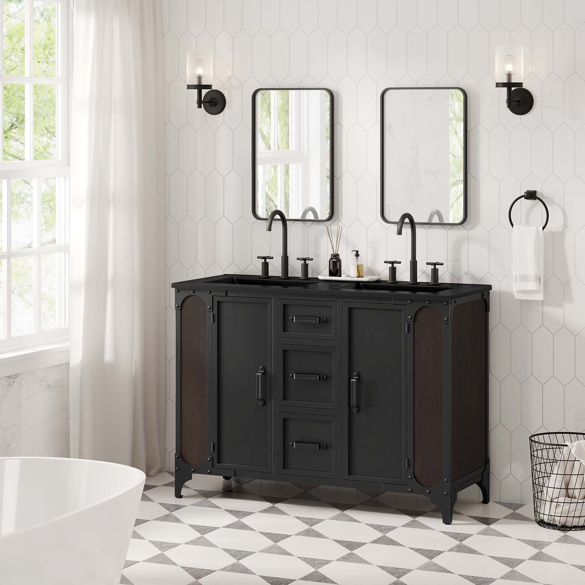 Steamforge Bathroom Cabinet Basin Not Included