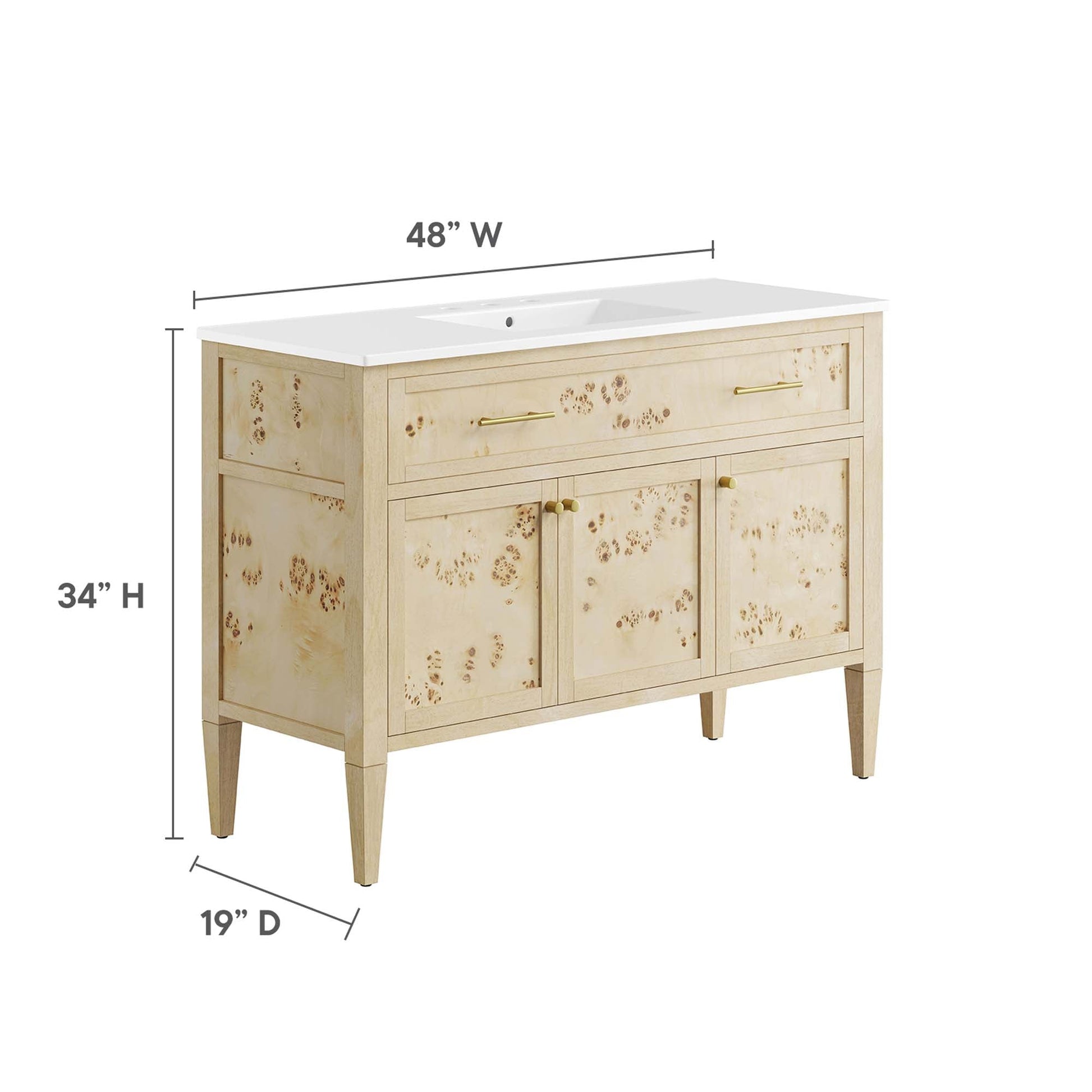 Elysian Bathroom Cabinet Basin Not Included
