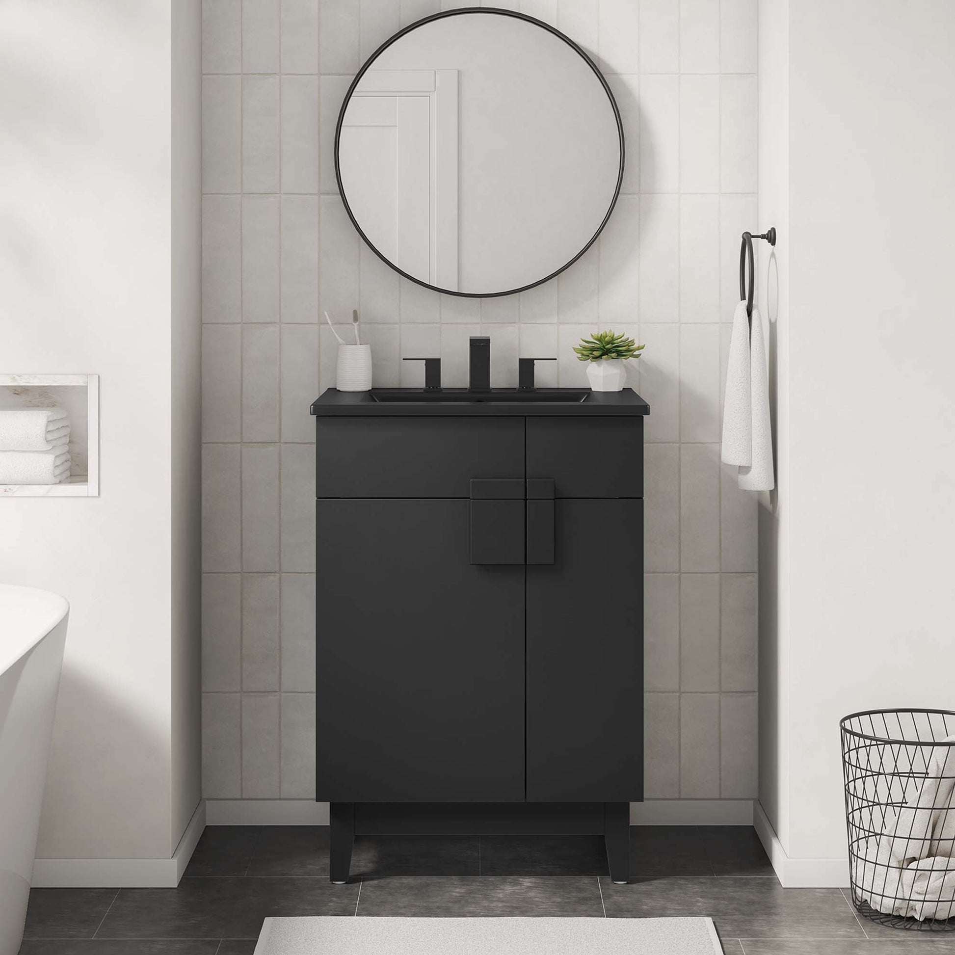 Miles Bathroom Vanity Basin Included