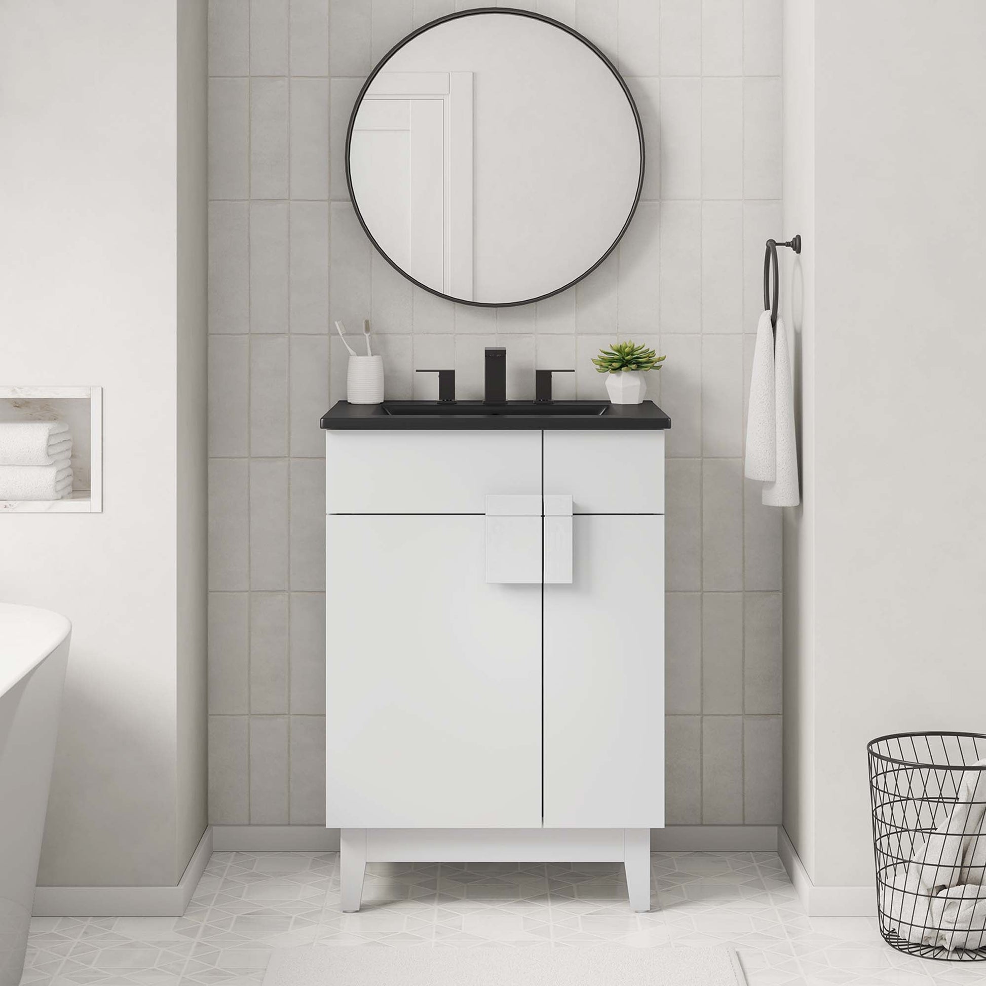 Miles Bathroom Vanity Basin Included