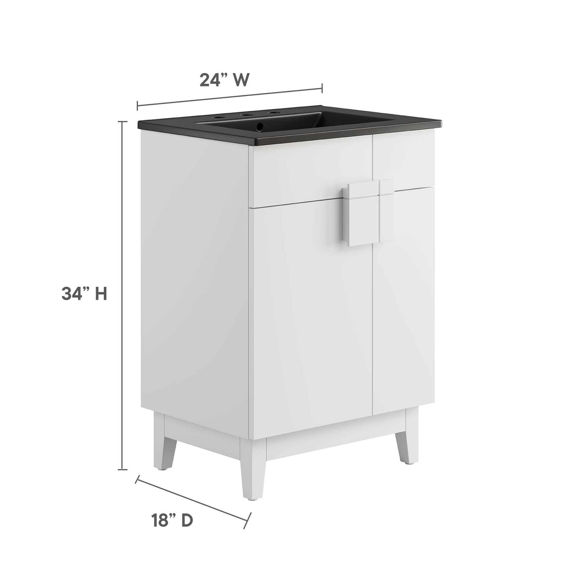 Miles Bathroom Vanity Basin Included
