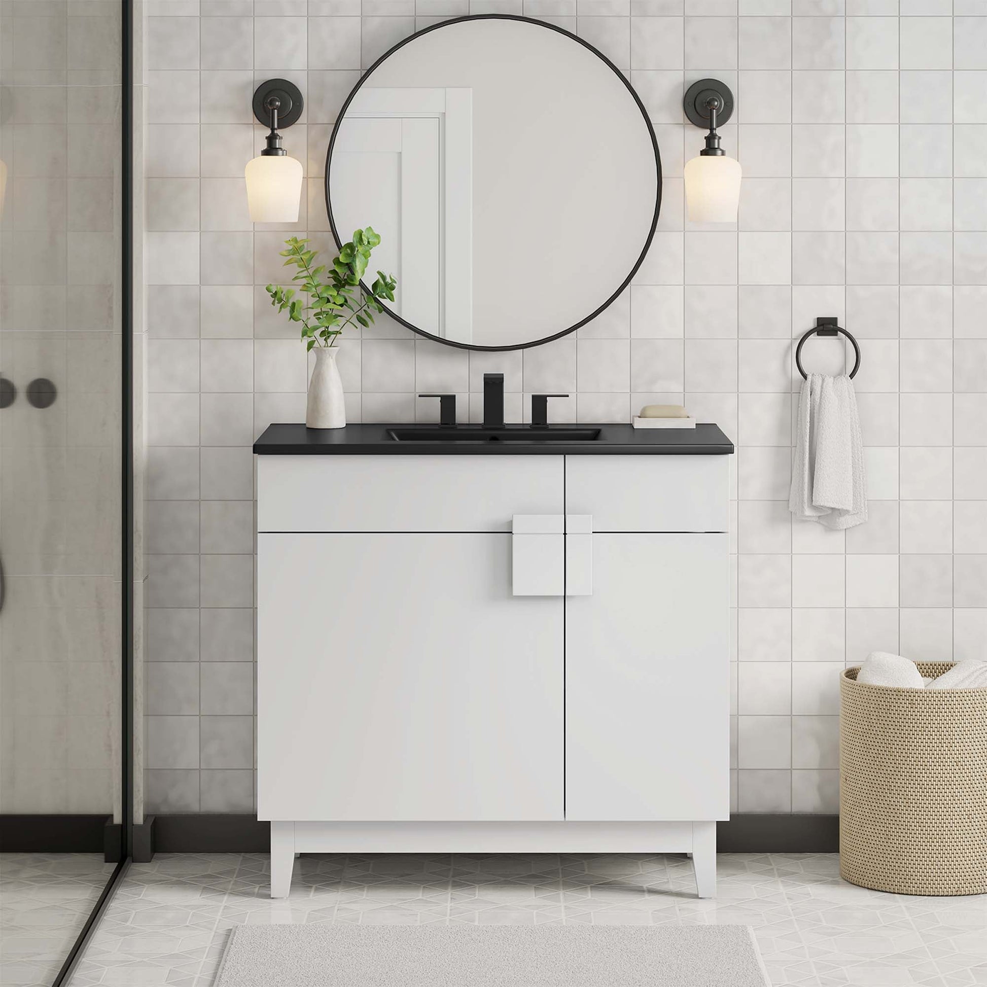 Miles Bathroom Vanity Basin Included