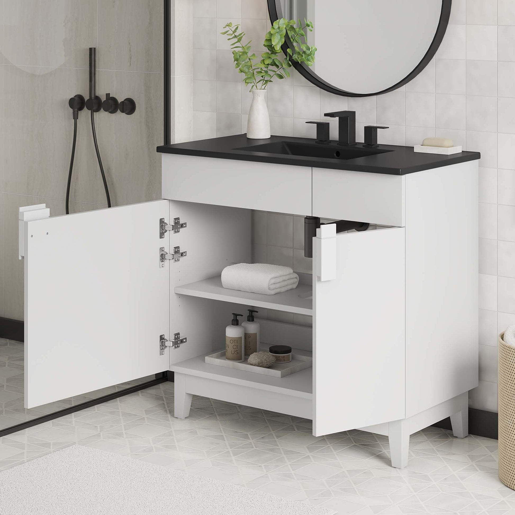 Miles Bathroom Vanity Basin Included
